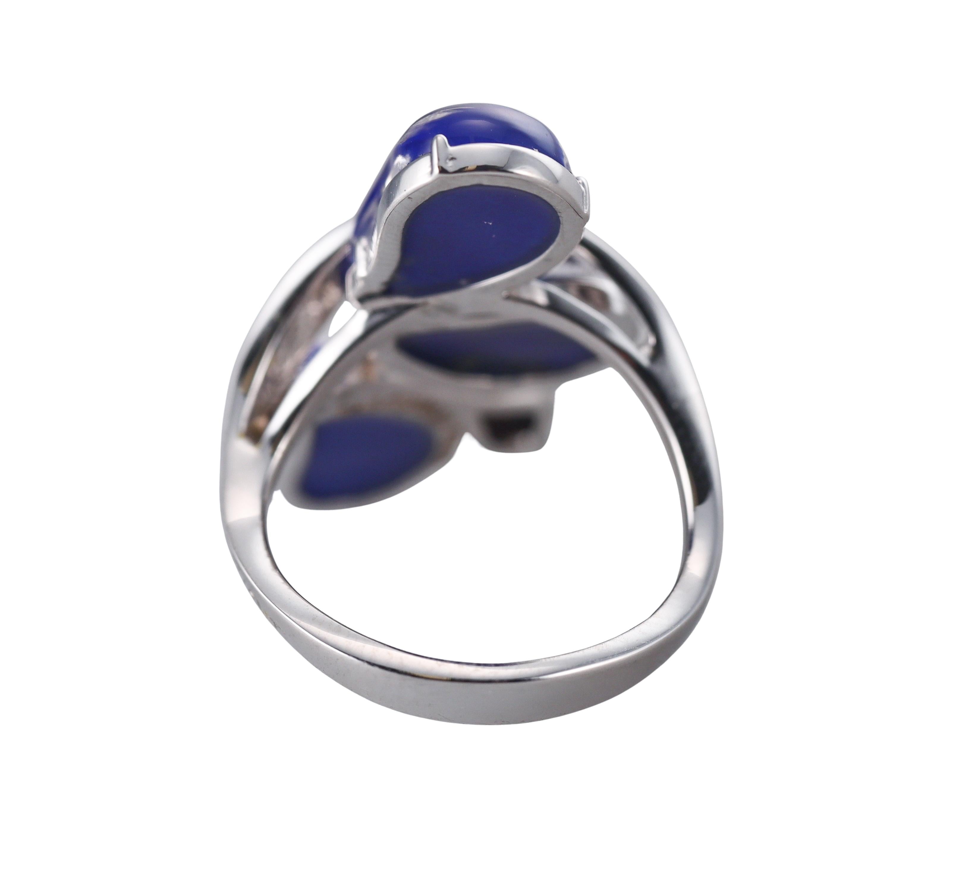 Tavanti 18k Gold Diamond Lapis Ring