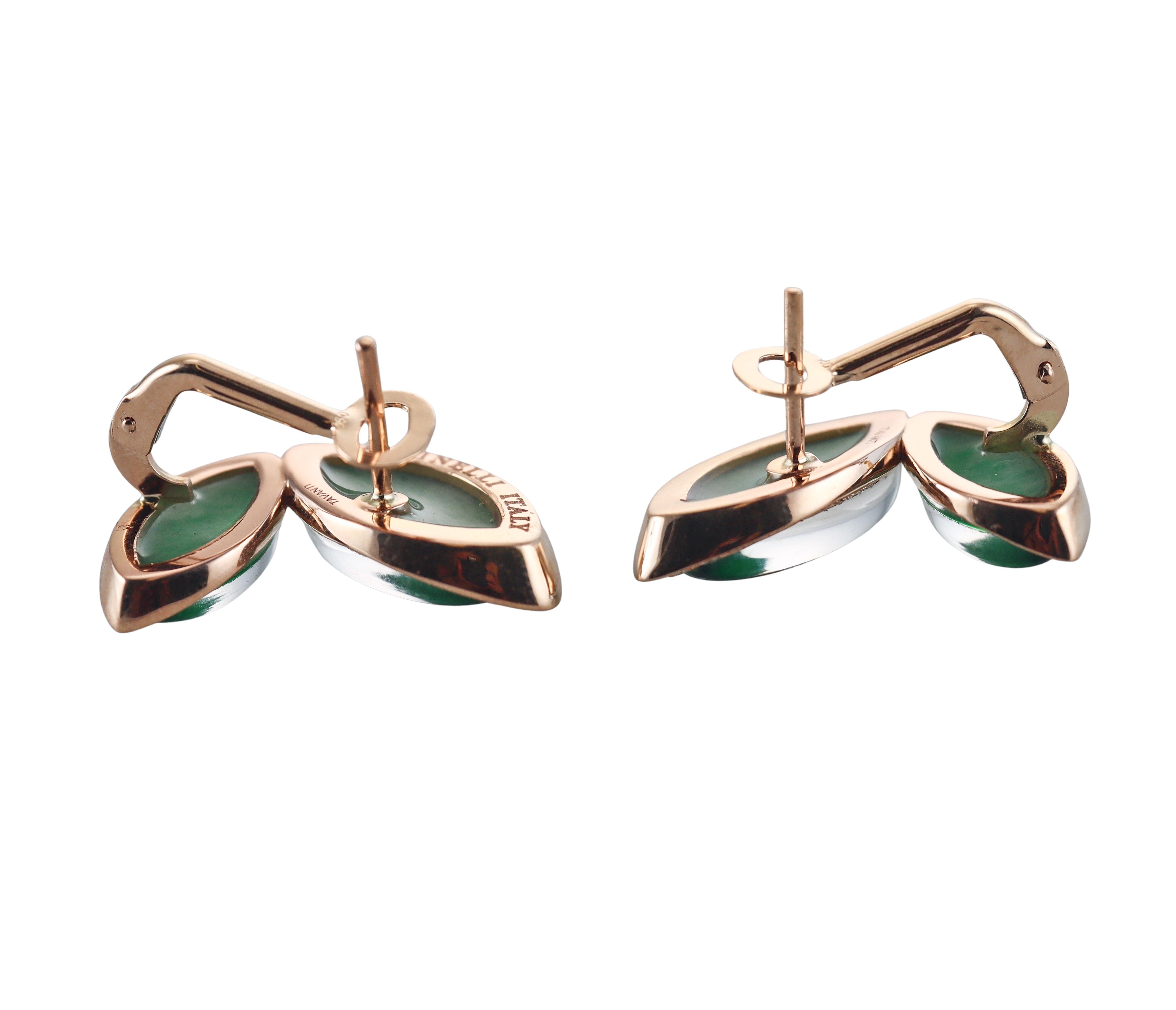 Tavanti 18k Gold Diamond Aventurine Butterfly Earrings