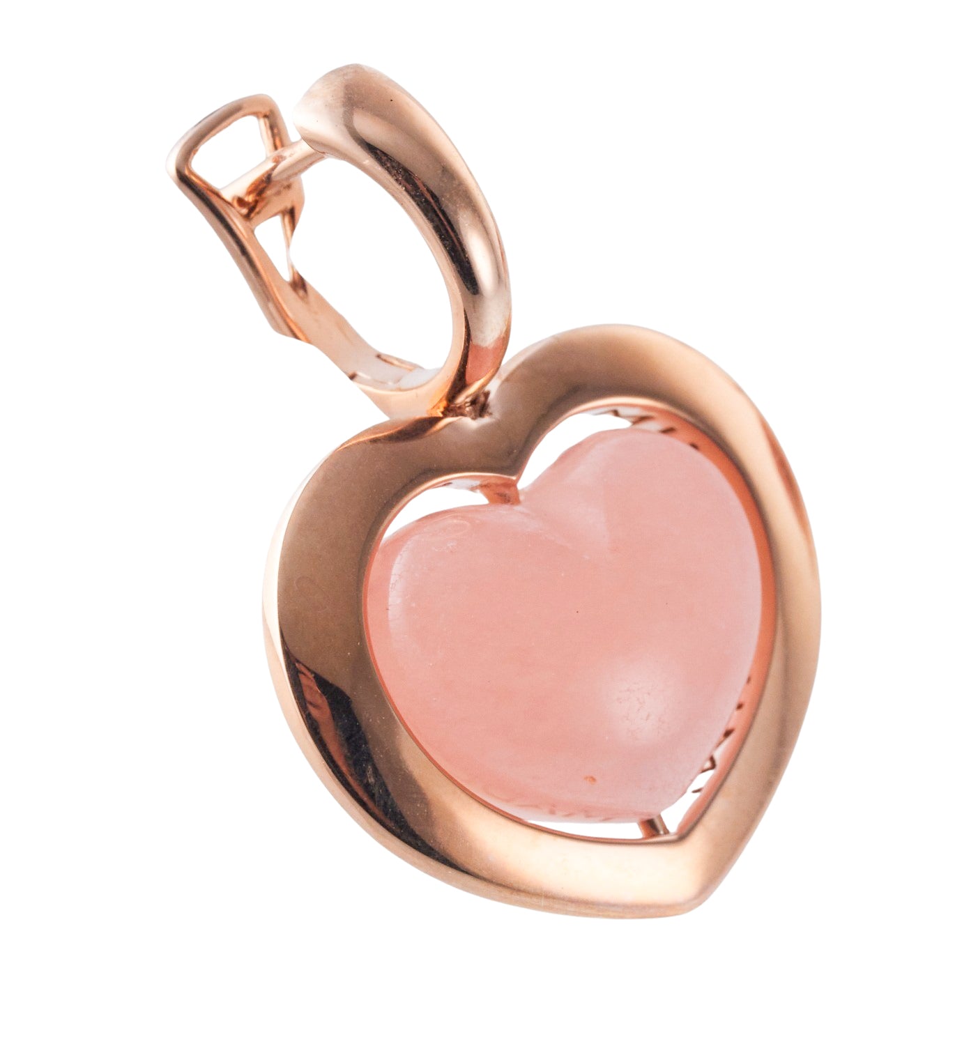 Mimi Milano Juliet Gold Heart Quartzite Earrings