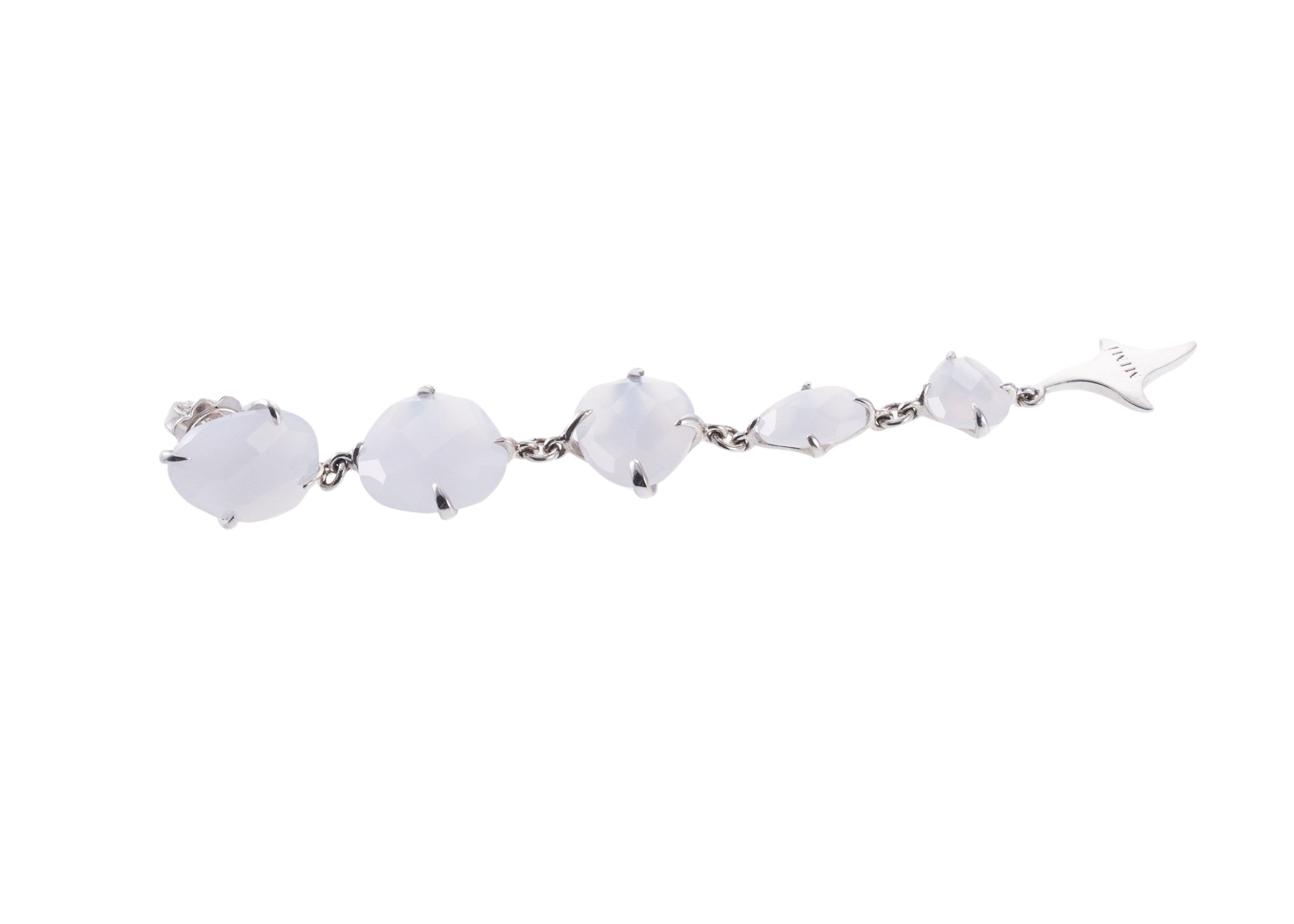 Mimi Milano Mila Chalcedony Gold Drop Earrings