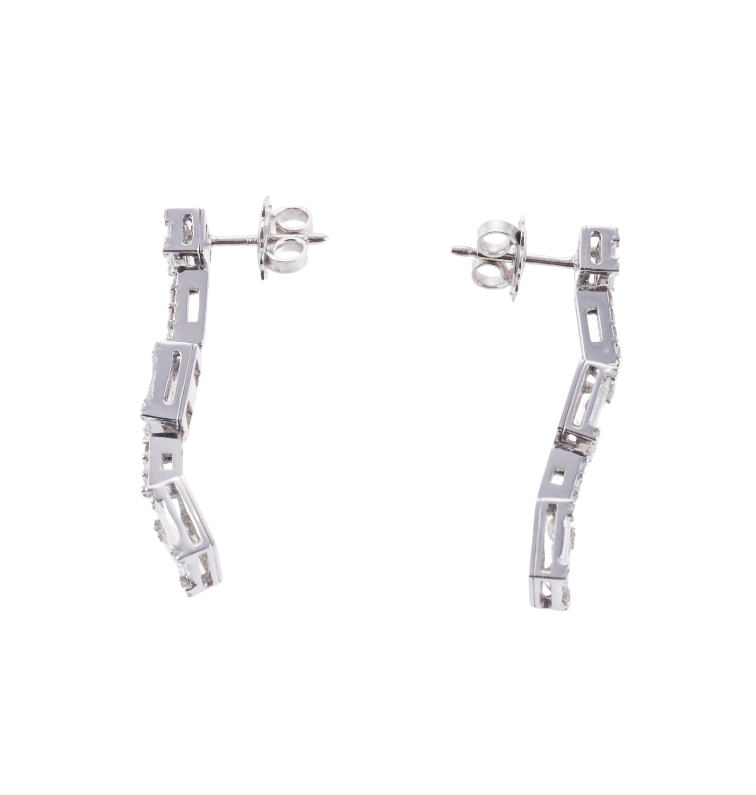 Mimi Milano Esseredivenire Diamond Gold Drop Earrings