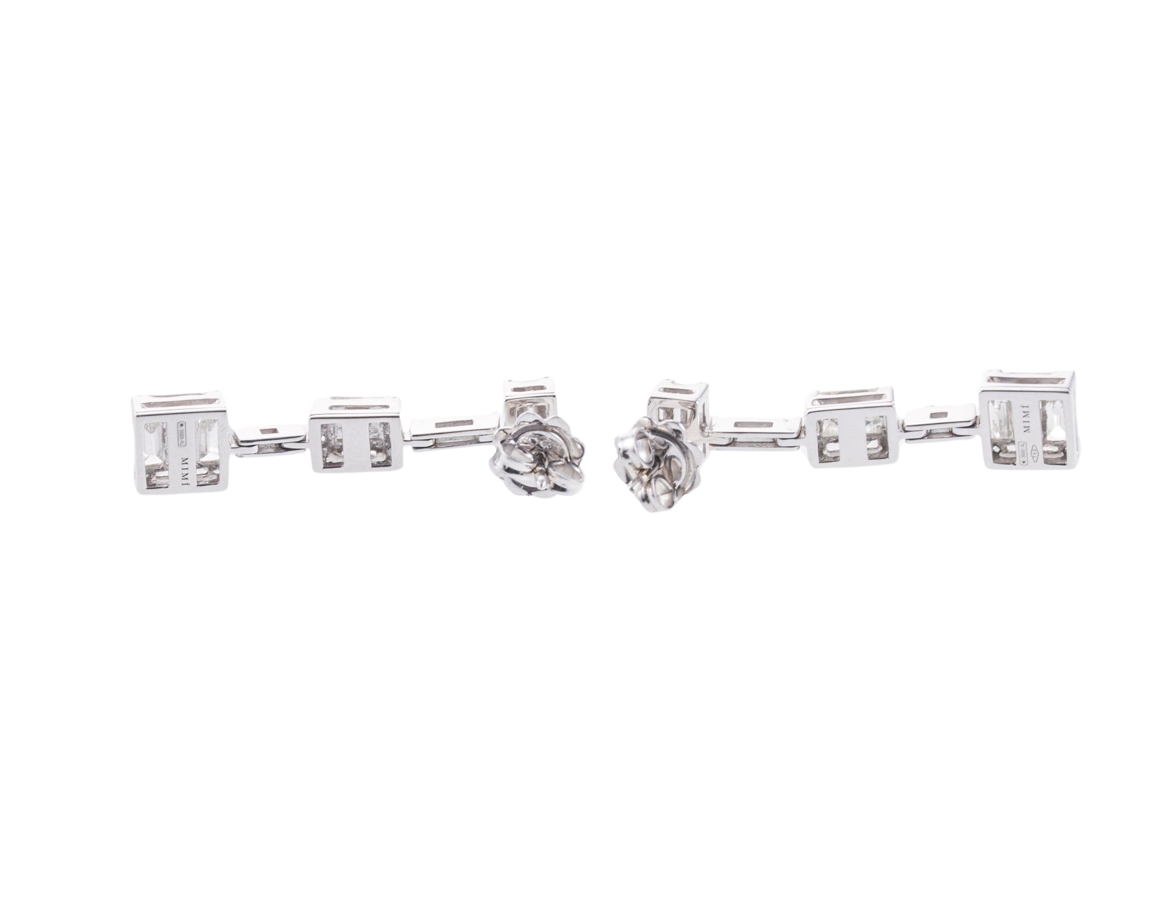 Mimi Milano Esseredivenire Diamond Gold Drop Earrings