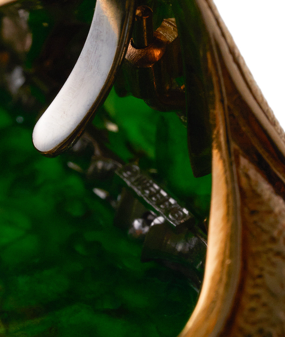 David Webb Diamond Carved Jade Platinum Gold Ring