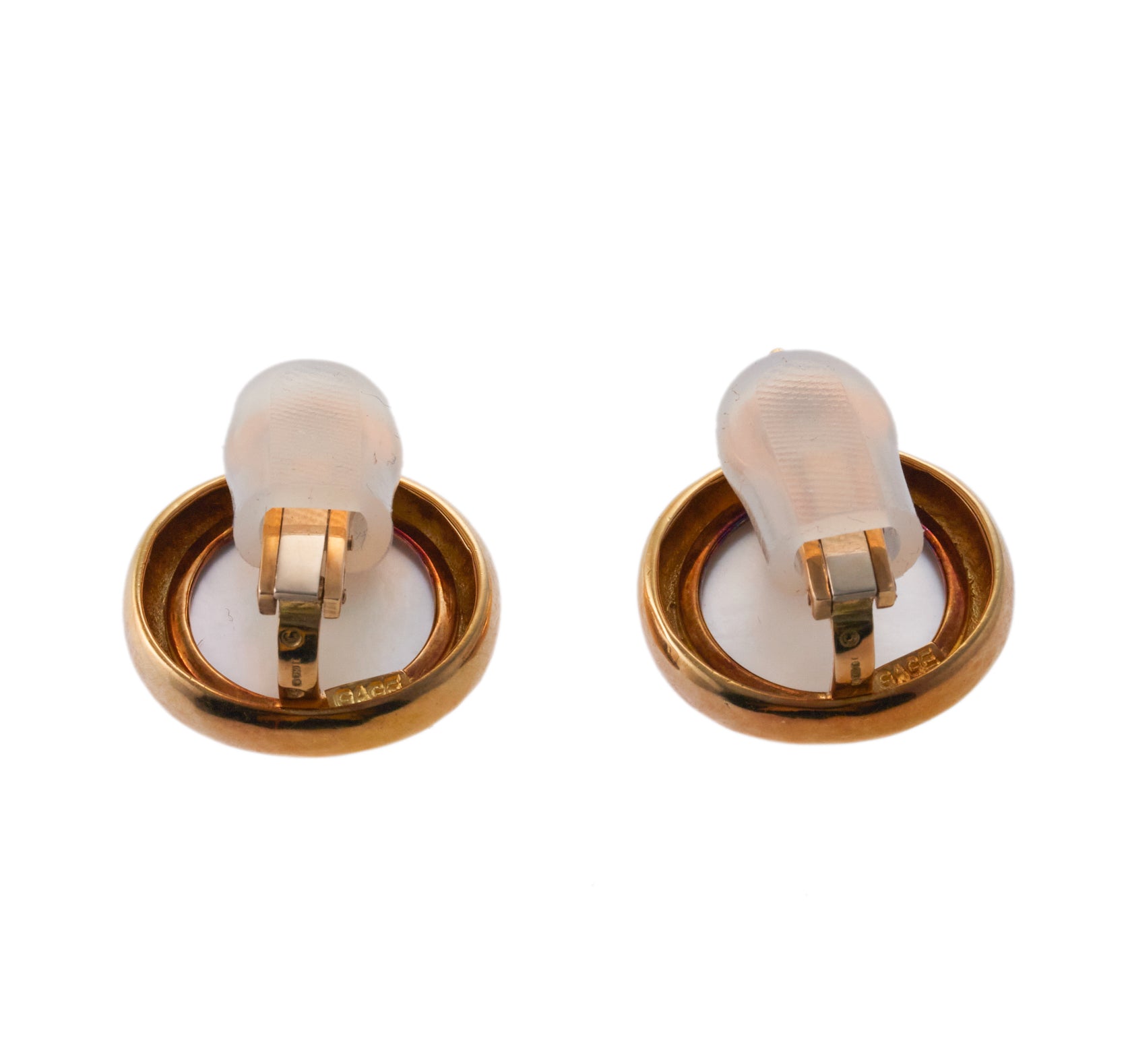 Elizabeth Gage Persian Queen Diamond Crystal Gold Earrings