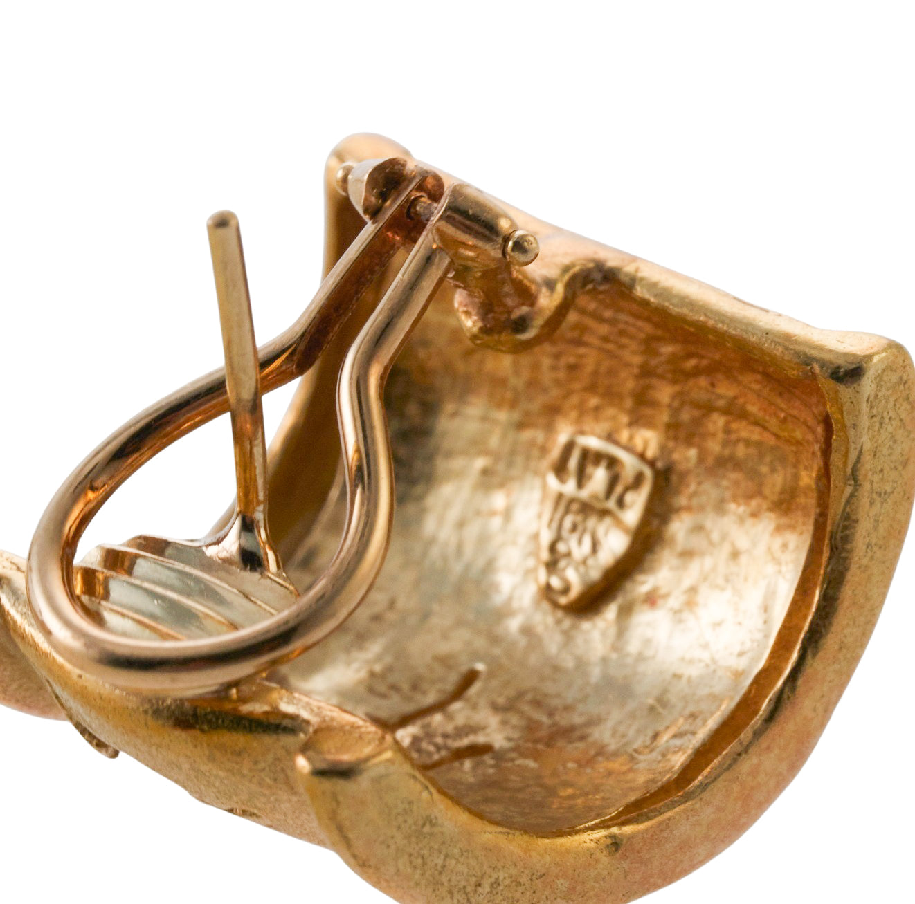 Seidengang Athena Diamond Gold Platinum Hoop Earrings