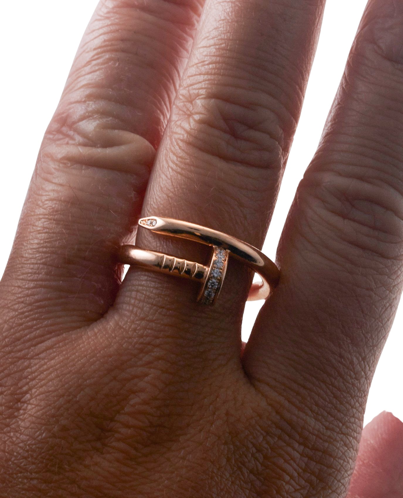 Cartier Juste Un Clou Rose Gold Diamond Ring