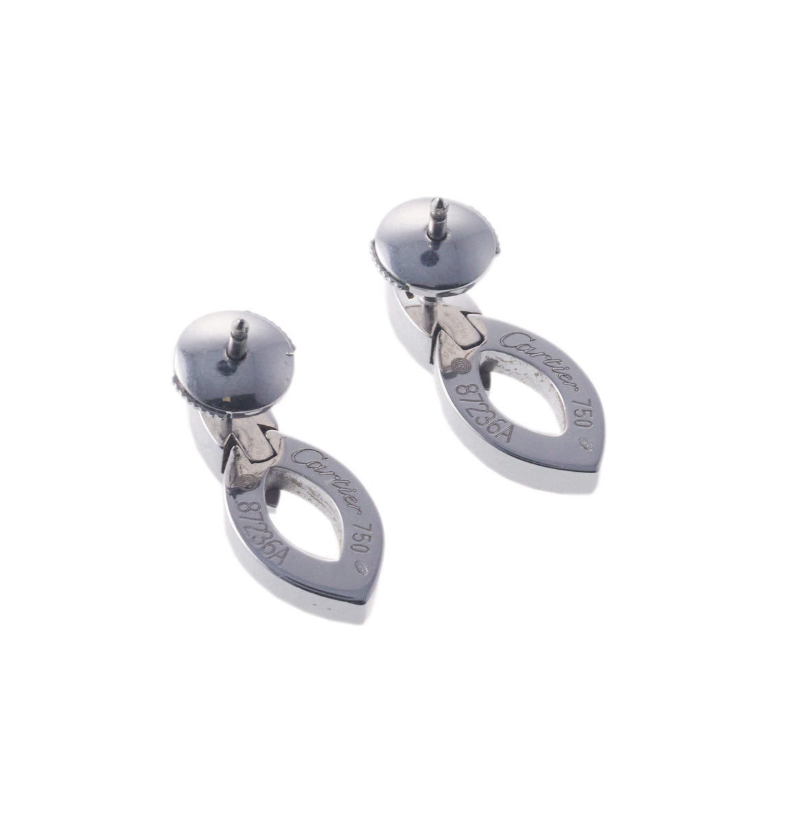Cartier Diadea Diamond Gold Earrings