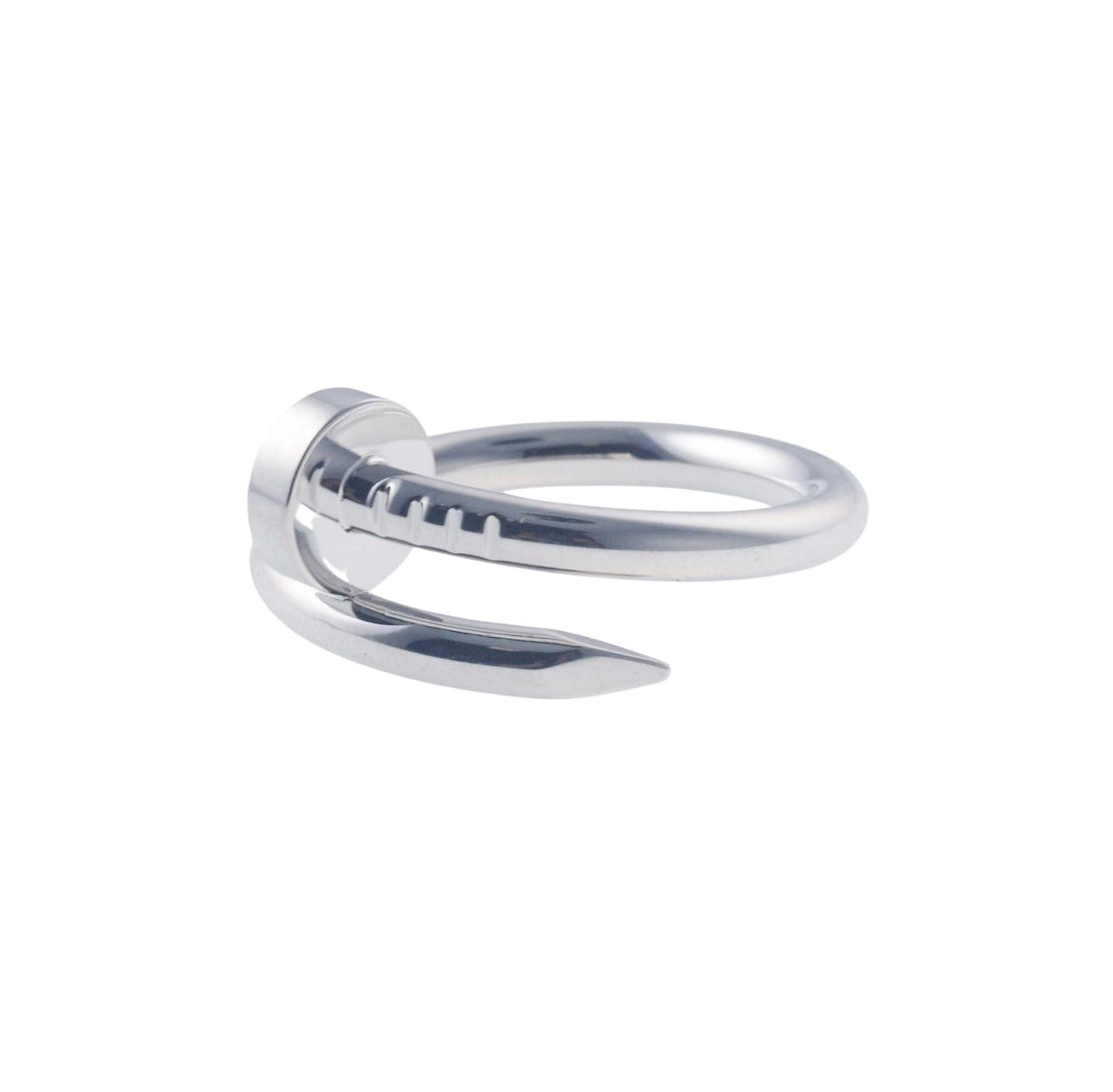 Cartier Juste Un Clou White Gold Ring Classic Model