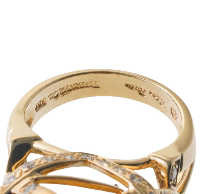 Tiffany & Co Paloma Picasso Citrine Diamond Gold Ring