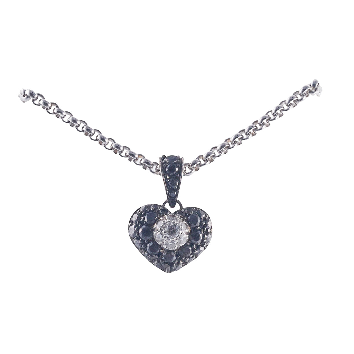 Chopard Black Diamond Gold Heart Pendant Necklace – Oak Gem