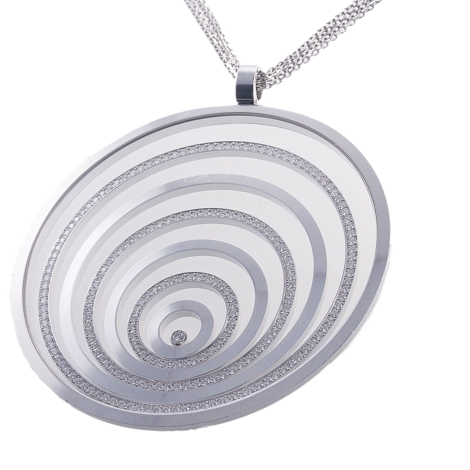 Chopard Happy Spirit Diamond Gold Large Pendant Necklace