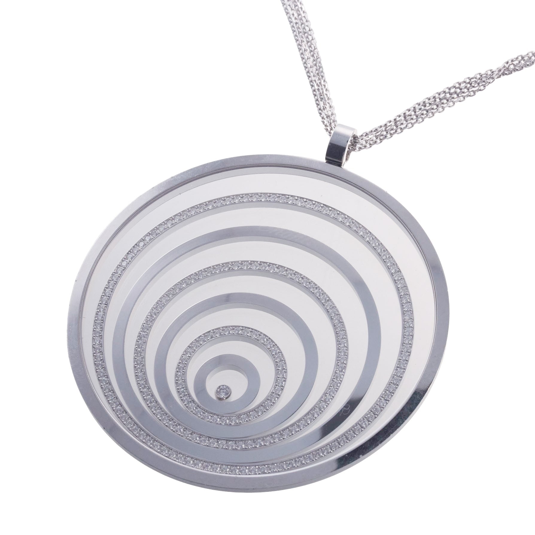 Chopard Happy Spirit Diamond Gold Large Pendant Necklace