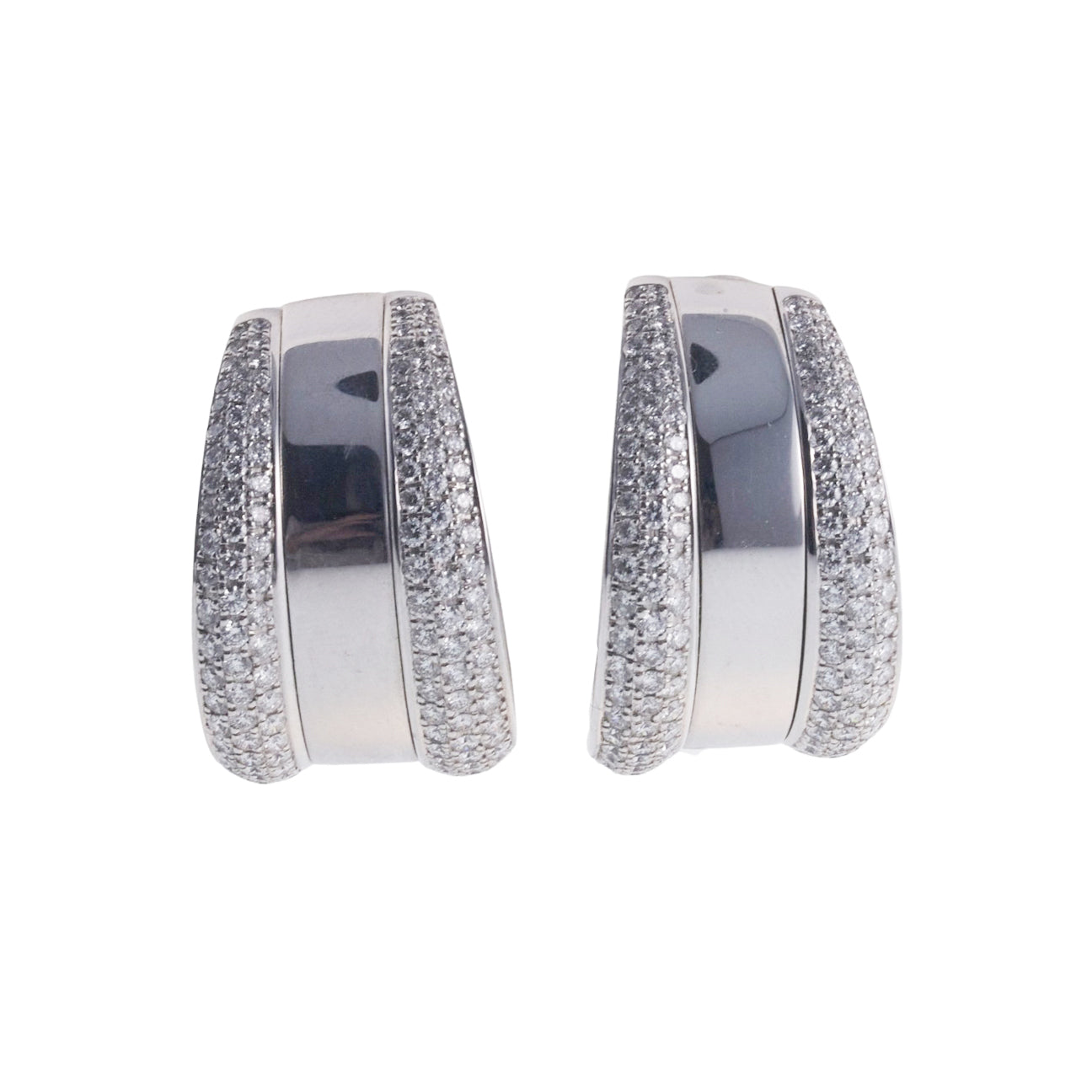 Chopard Diamond Gold Hoop Earrings