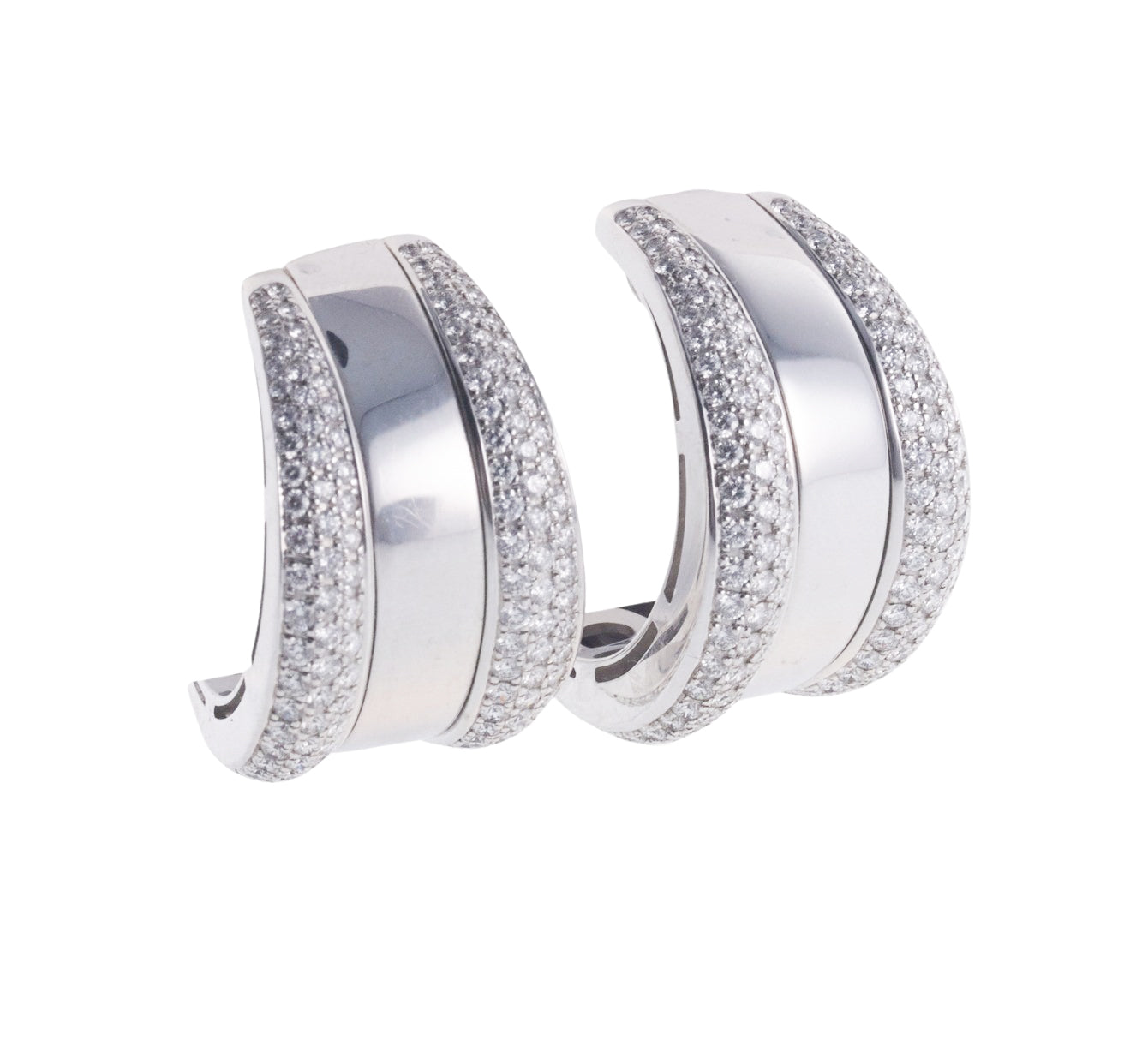Chopard Diamond Gold Hoop Earrings