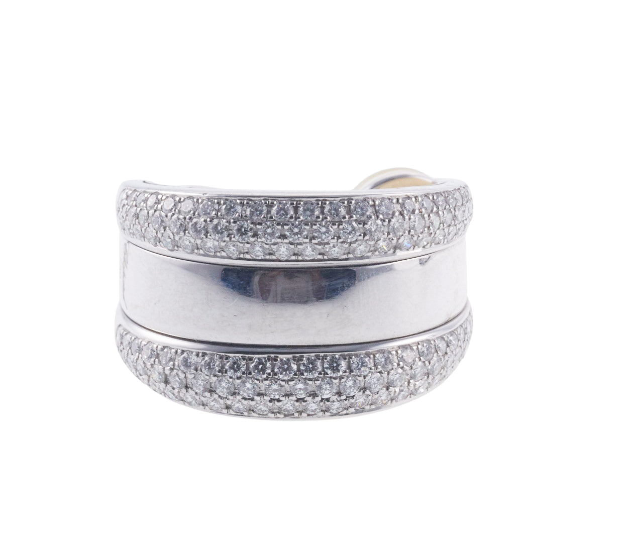 Chopard Diamond Gold Hoop Earrings
