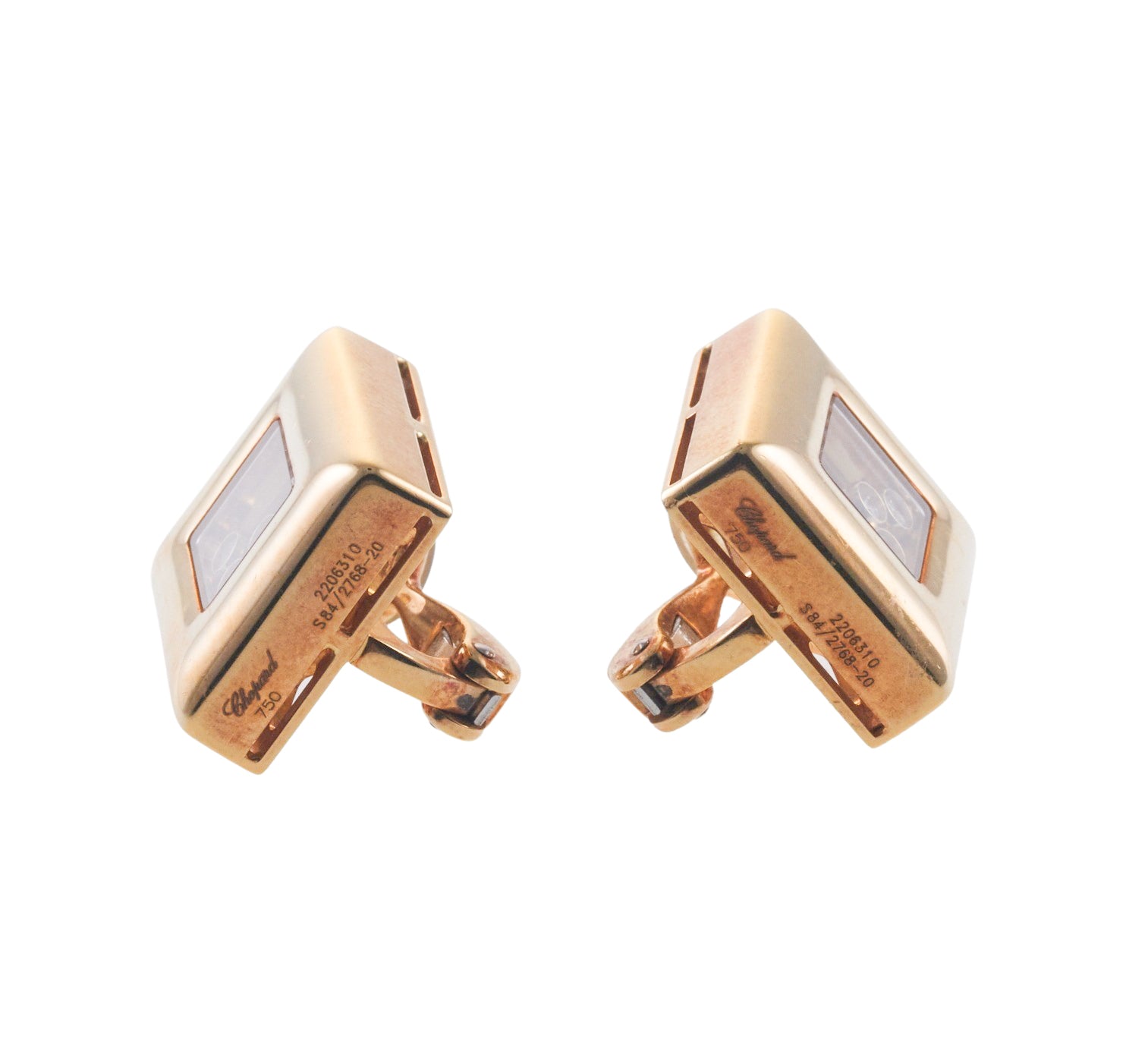 Chopard Happy Diamonds Yellow Gold Earrings