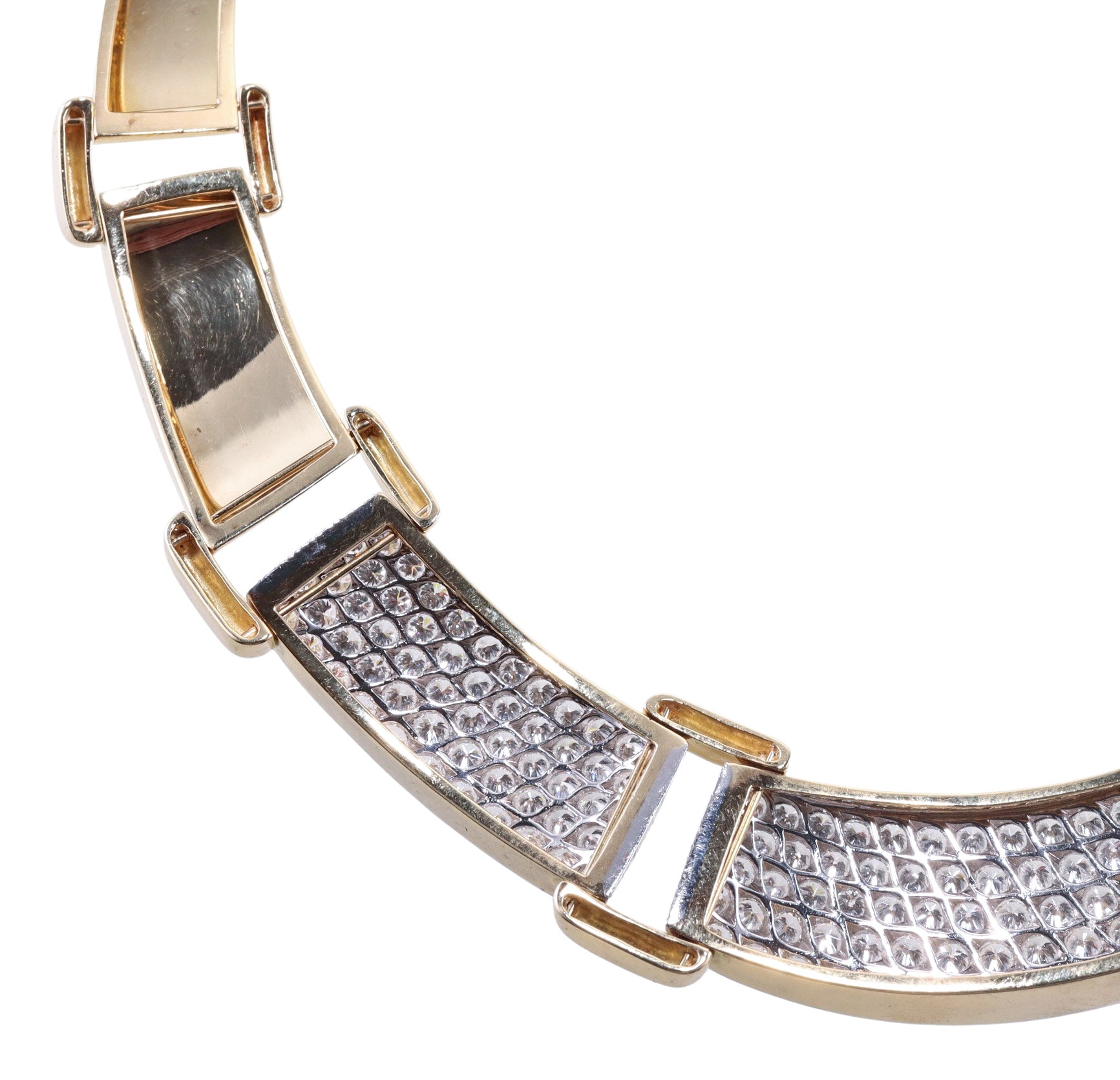 David Webb 24.36ctw Diamond Gold Platinum Necklace