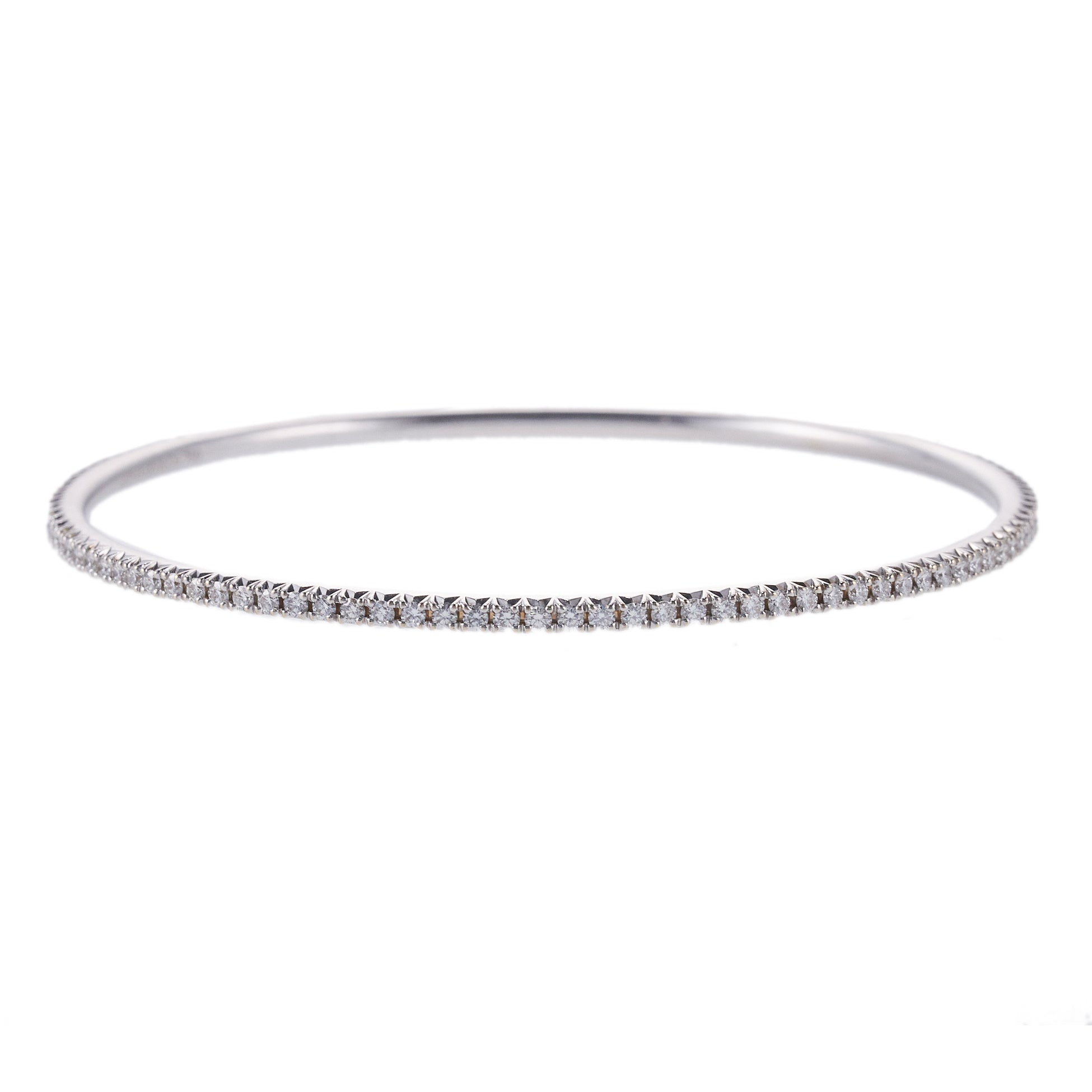 Tiffany & Co Metro Diamond Gold Bangle Bracelet – Oak Gem