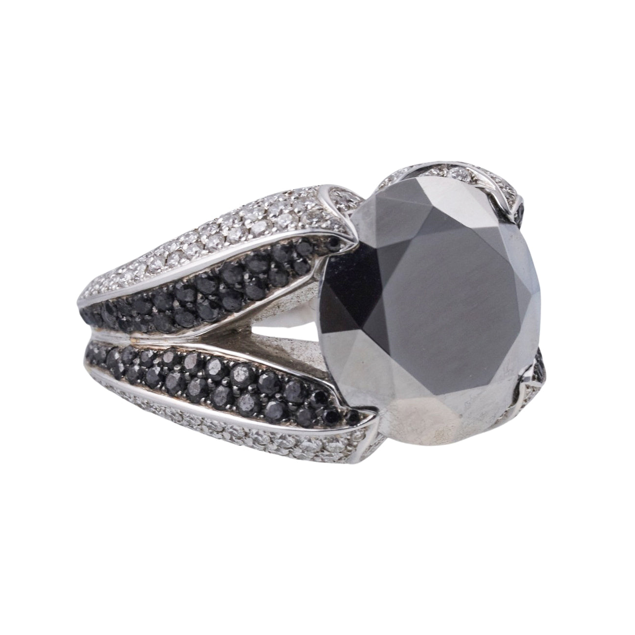 Chopard Black White Diamond Gold Ring