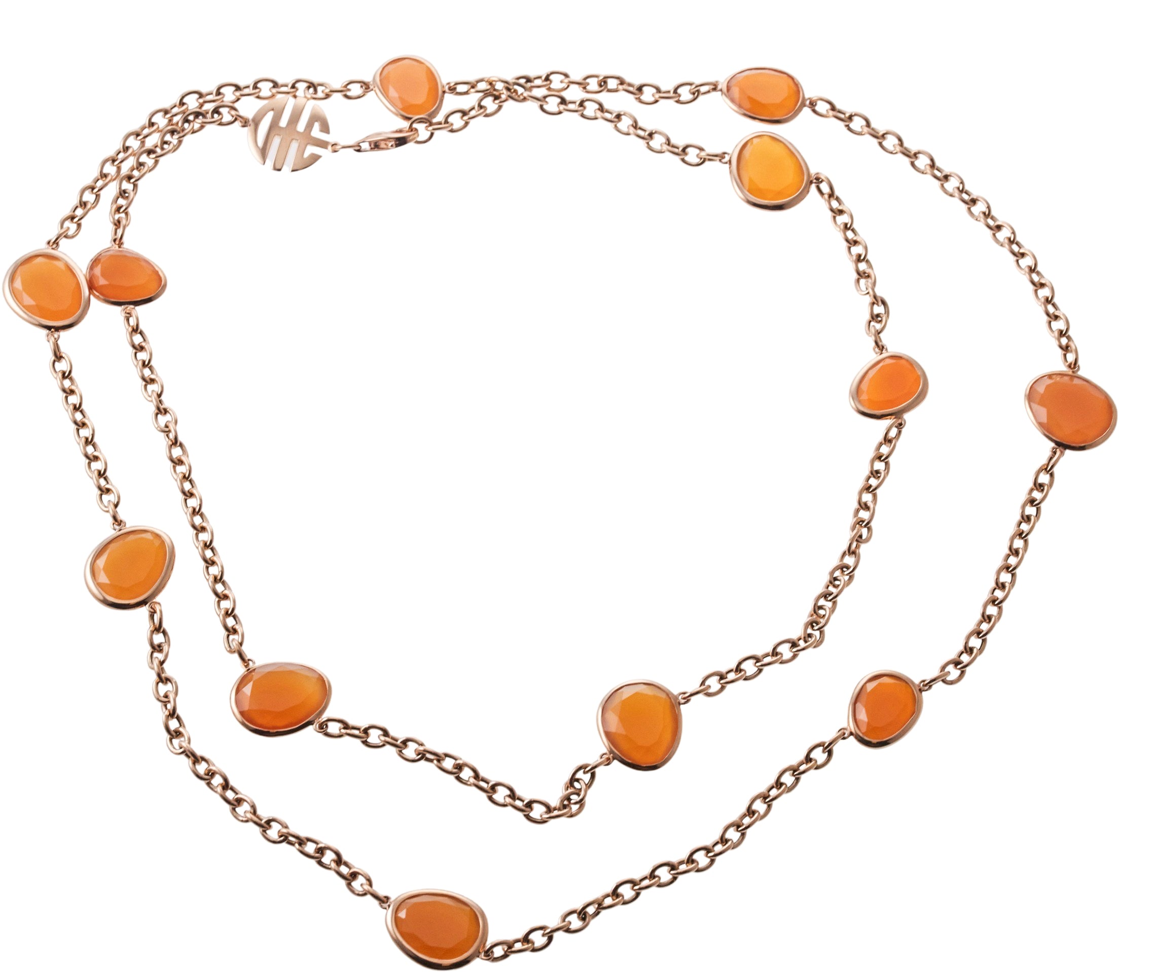 Mimi Milano Talita Carnelian Gold Necklace