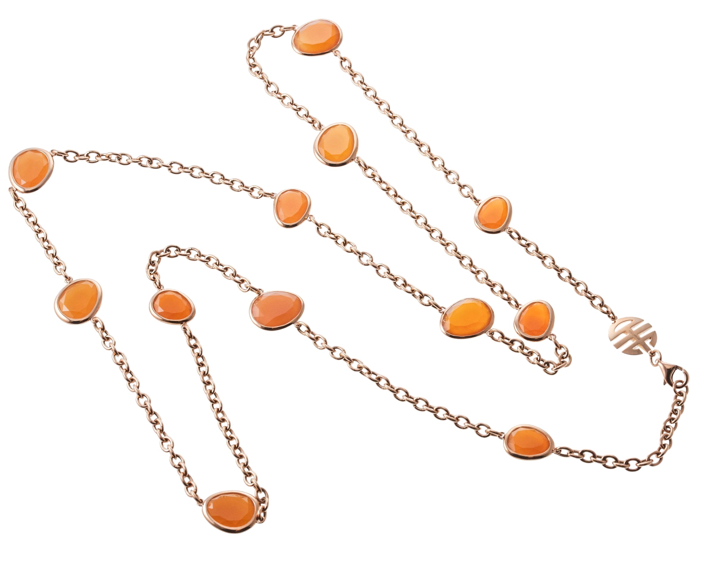 Mimi Milano Talita Carnelian Gold Necklace