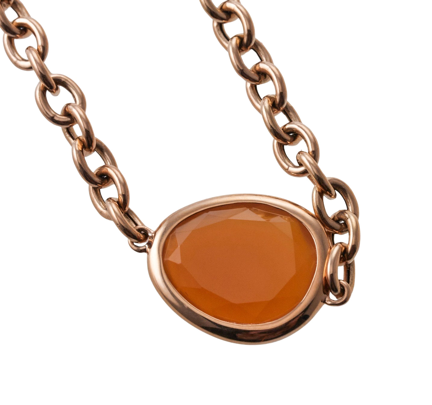 Mimi Milano Talita Carnelian Gold Necklace