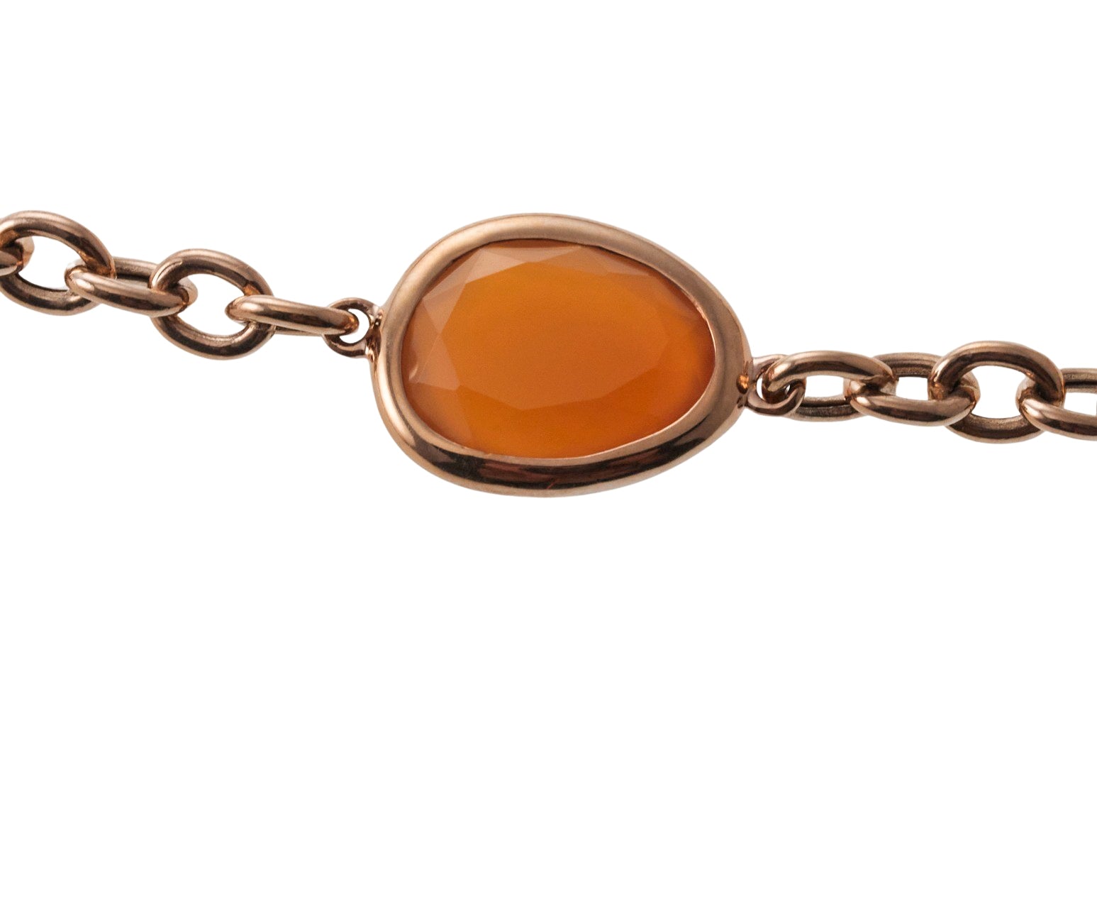 Mimi Milano Talita Carnelian Gold Necklace