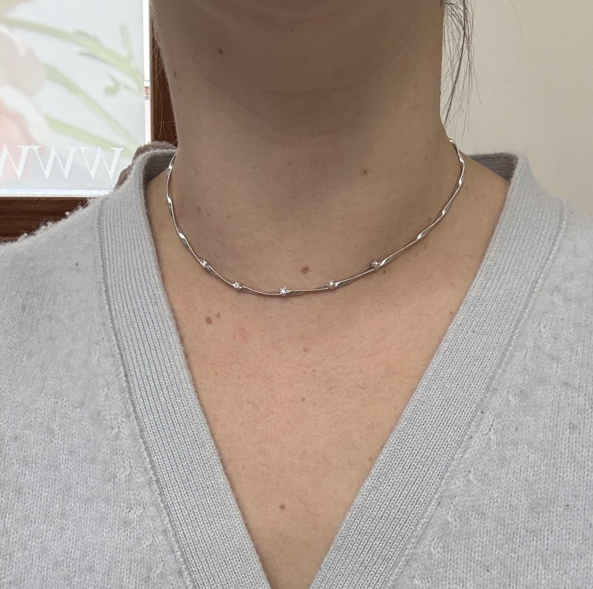 Marco Bicego Marrakech Coil Diamond Gold Necklace