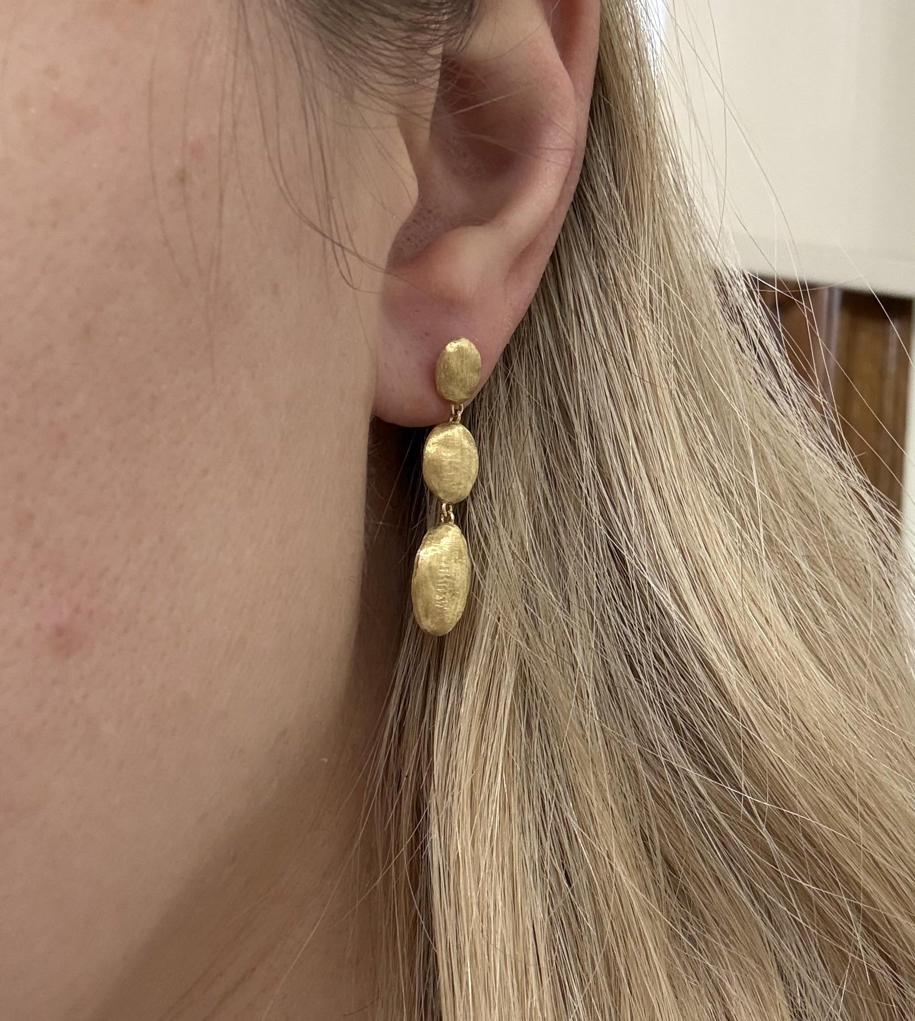 Marco Bicego Siviglia Gold Oval Drop Earrings