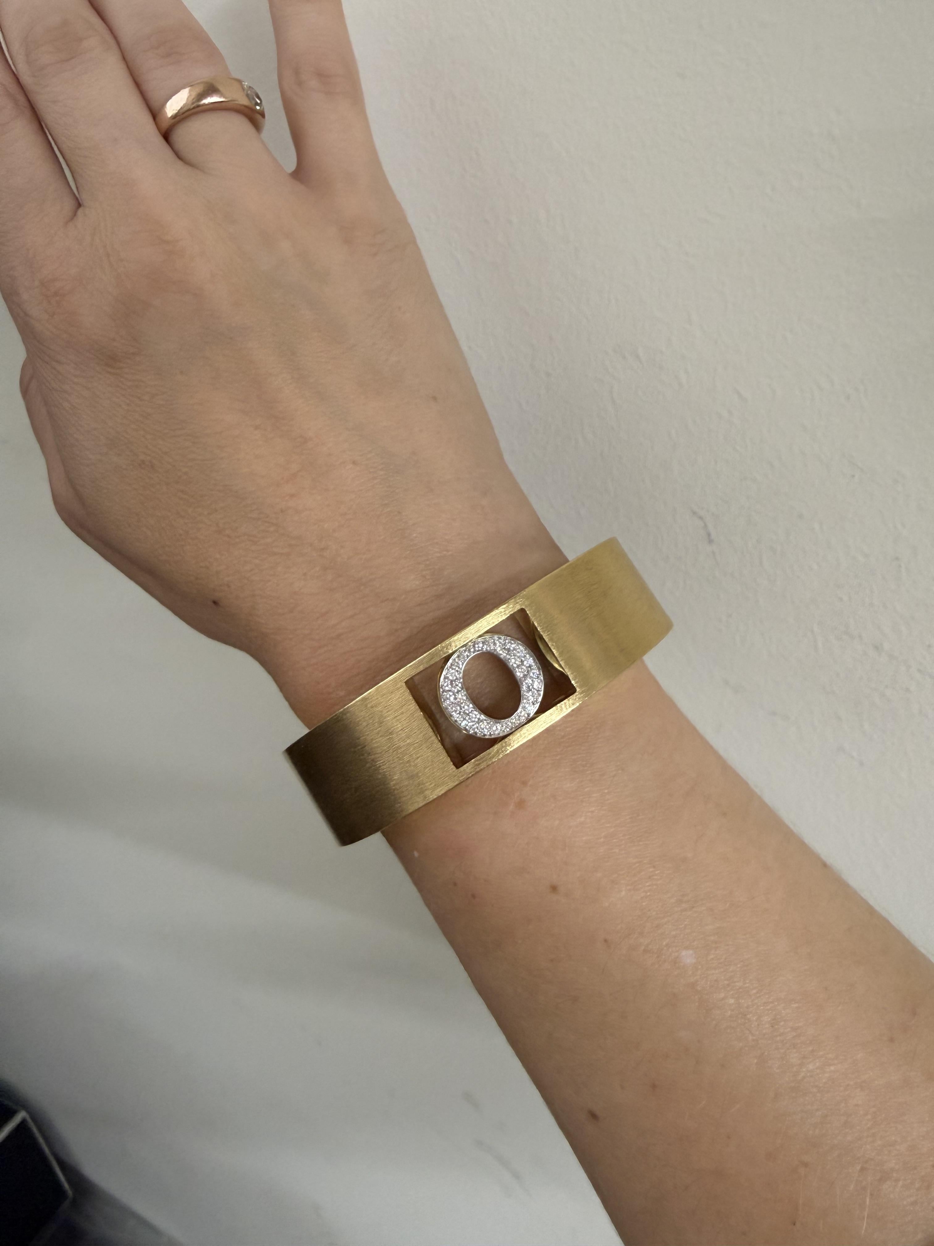 Pasquale Bruni Vintage Amor Est Vita Gold Cuff Bracelet