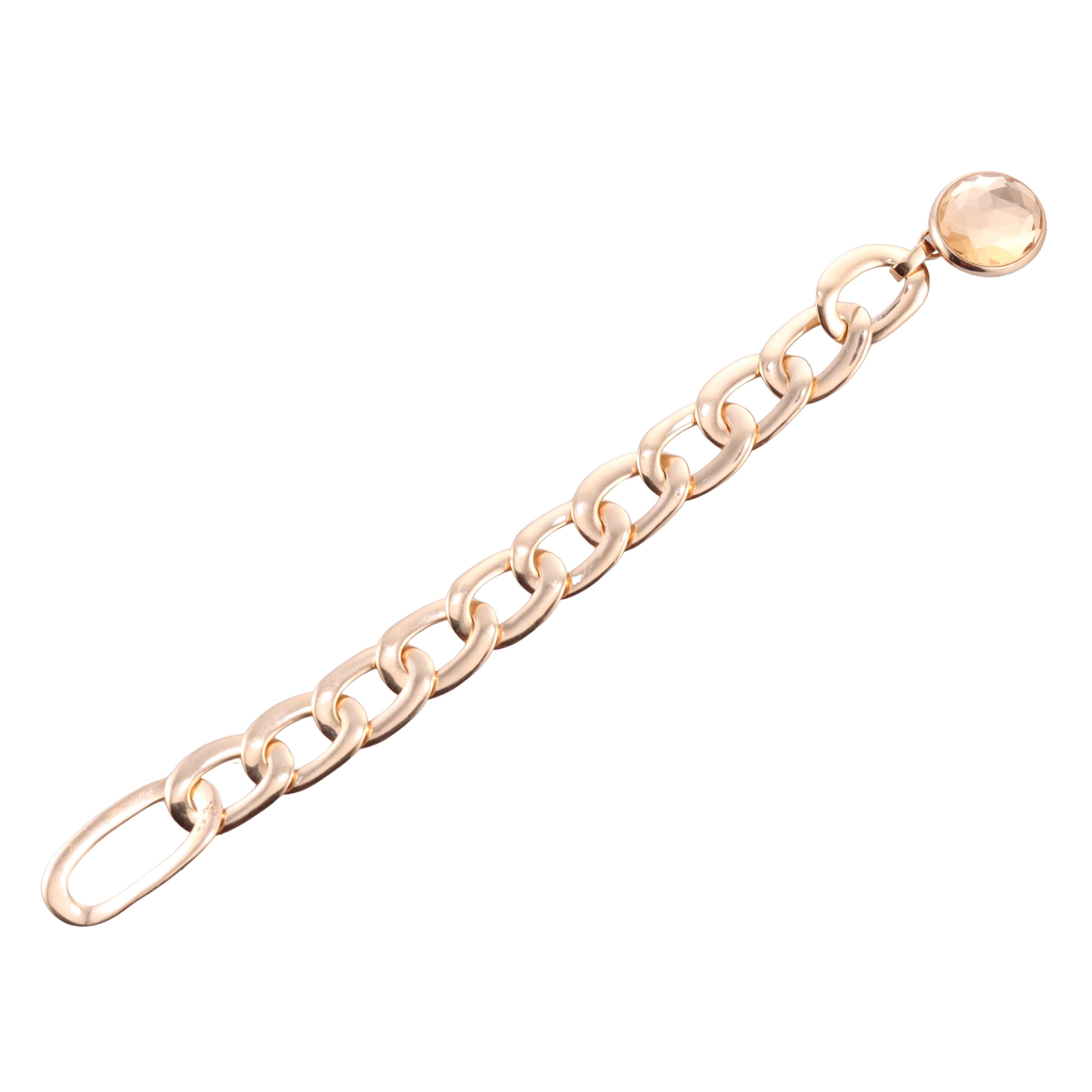 Pomellato Narciso Quartz Rose Gold Link Bracelet