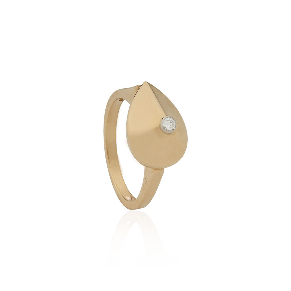 Aletto Brothers Gold Diamond Stacked Stone Ring