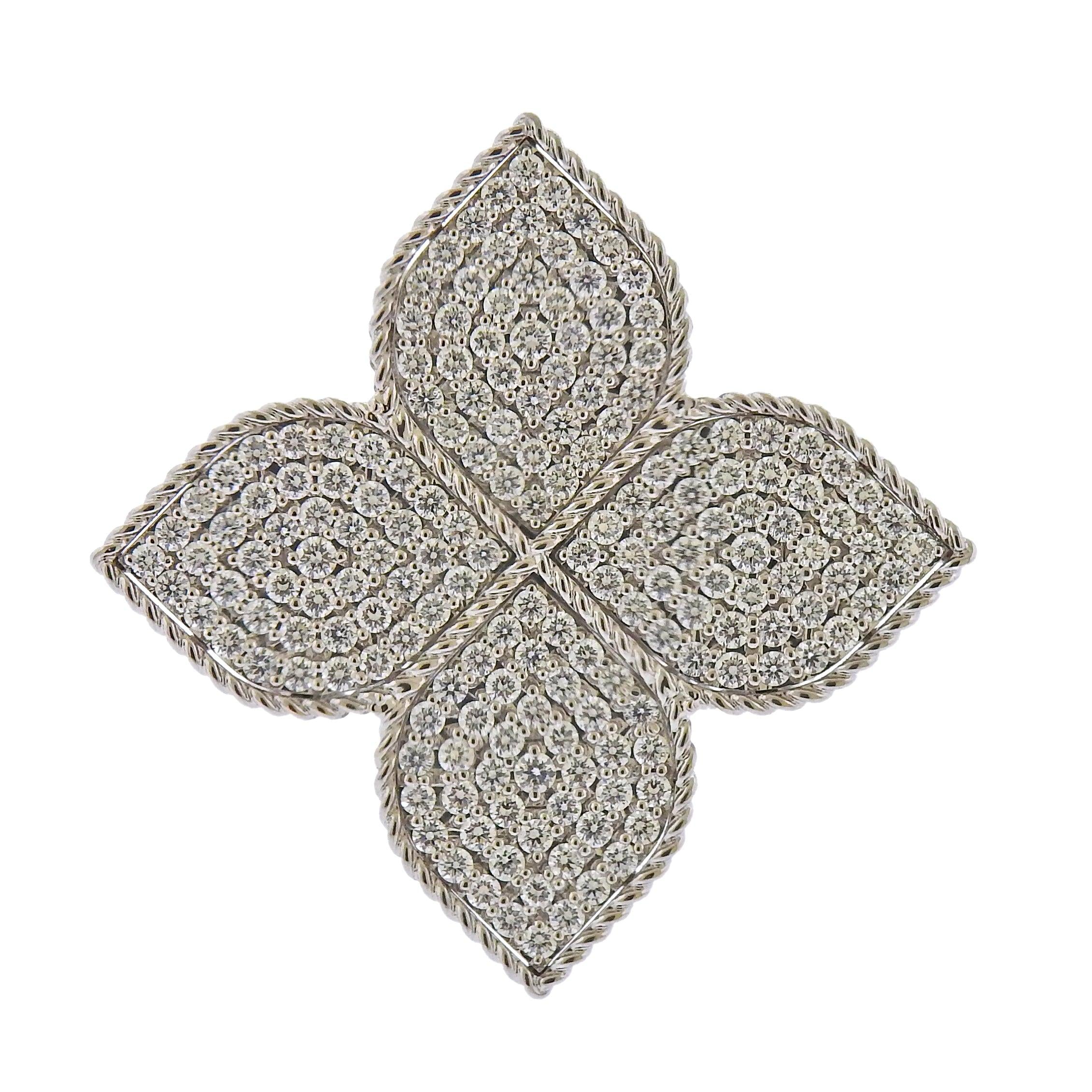 Roberto Coin Princess Flower 1.90ctw Diamond Gold Ring