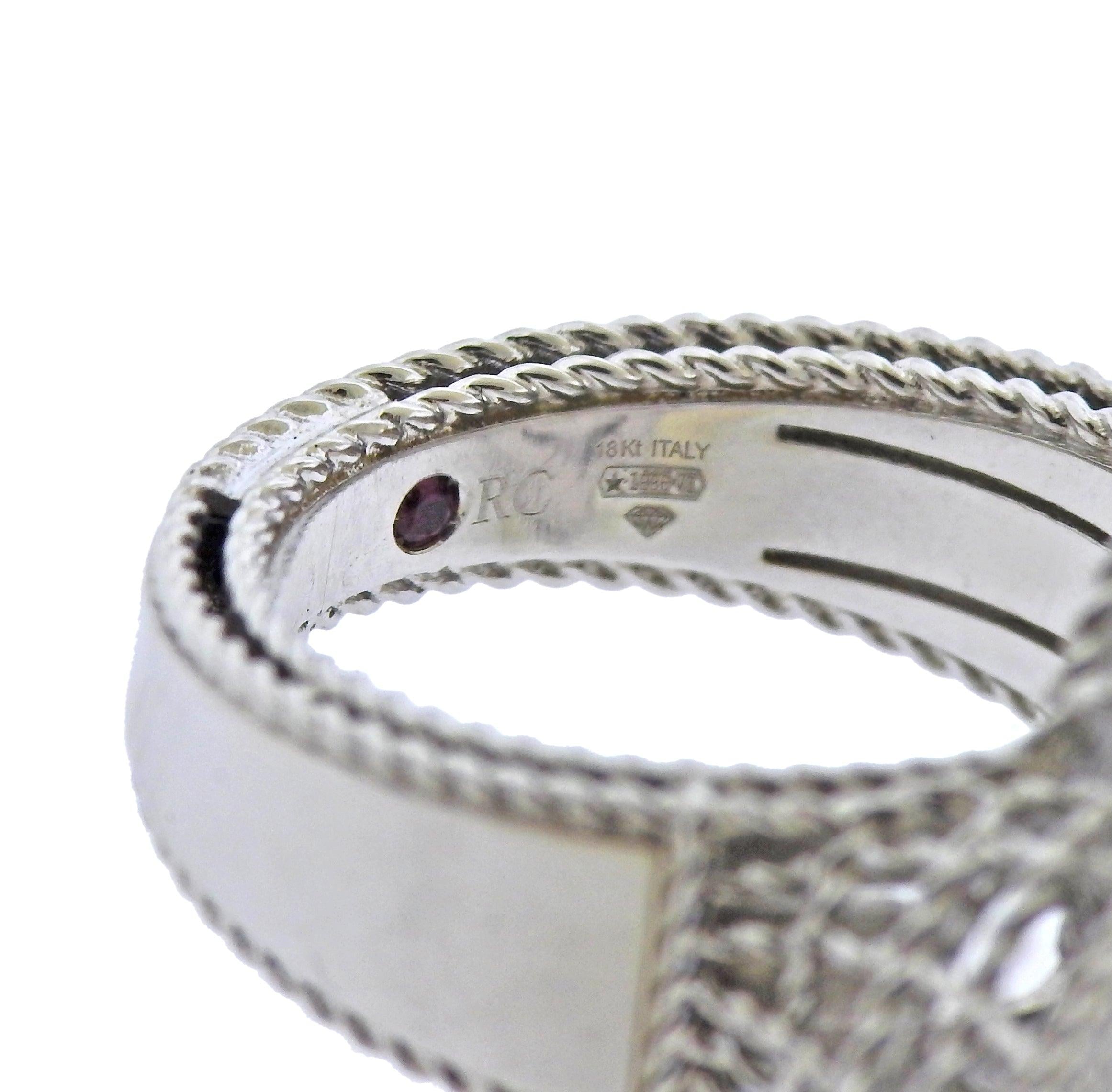 Roberto Coin Princess Flower 1.90ctw Diamond Gold Ring