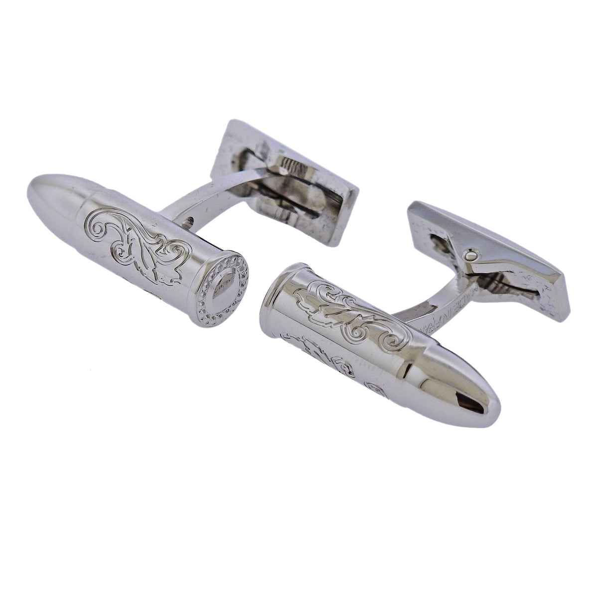 S.T. Dupont Wild West Palladium Bullet Limited Edition Cufflinks