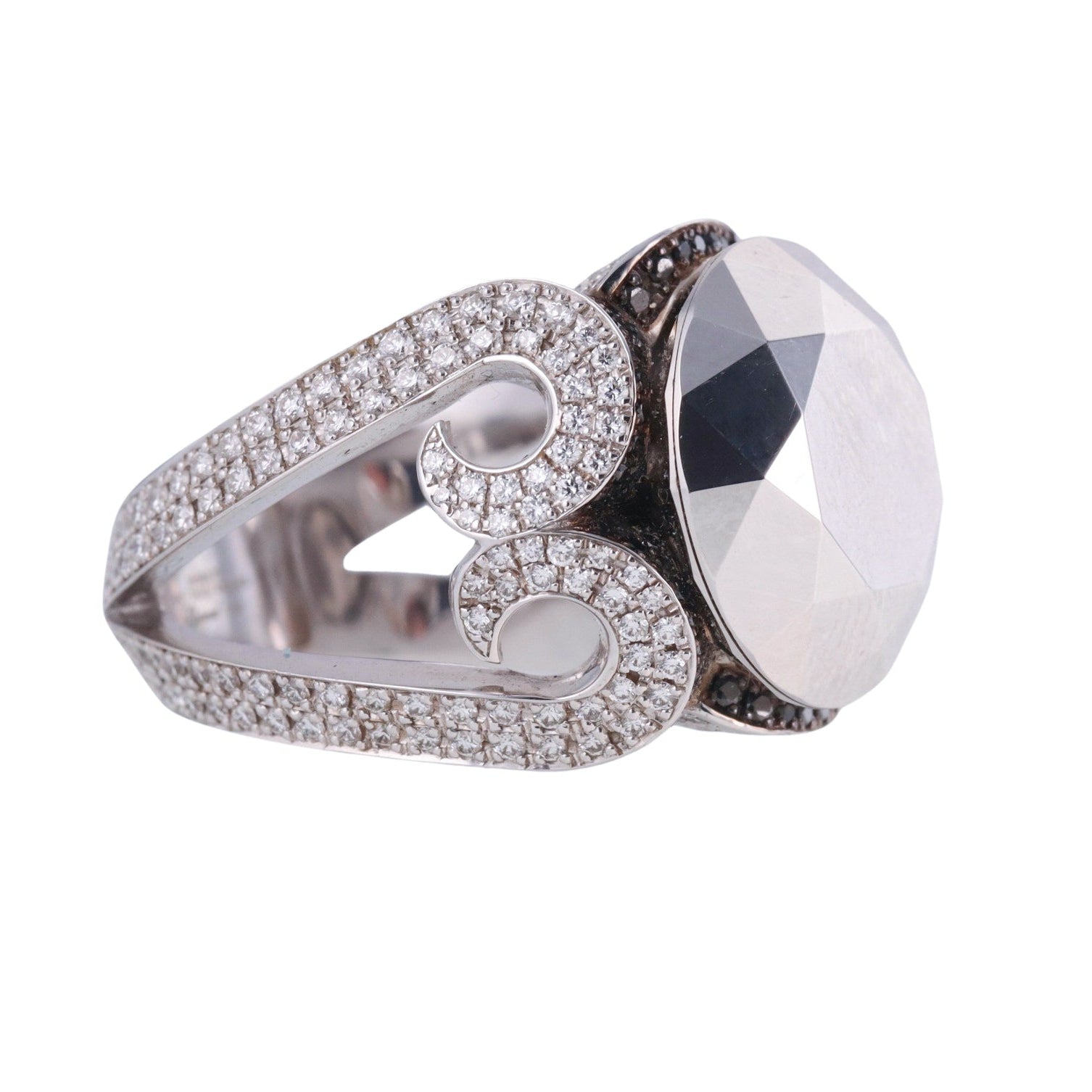 Chopard Black Diamond Gold Cocktail Ring