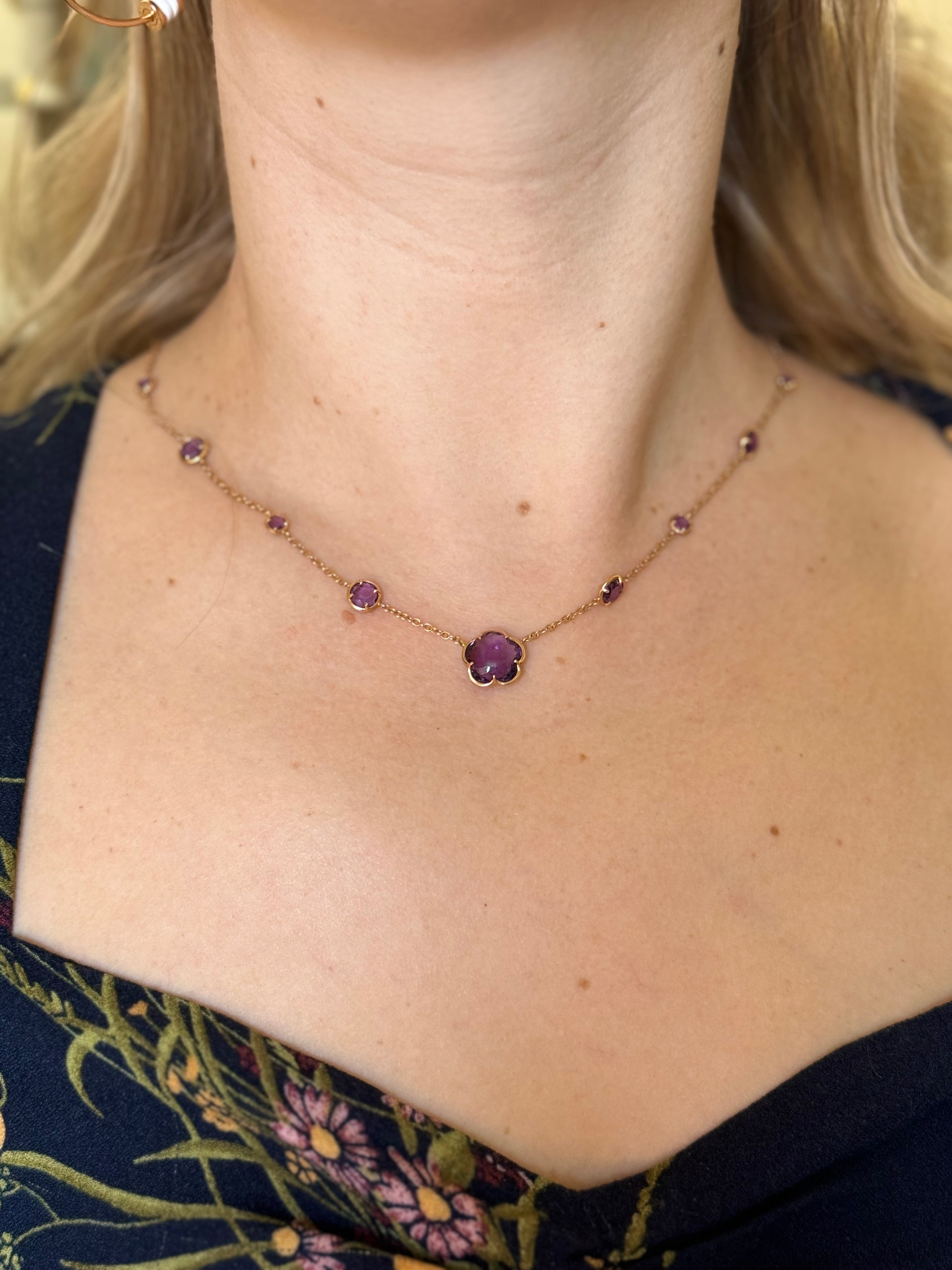 Pasquale Bruni Rose Gold Amethyst Necklace