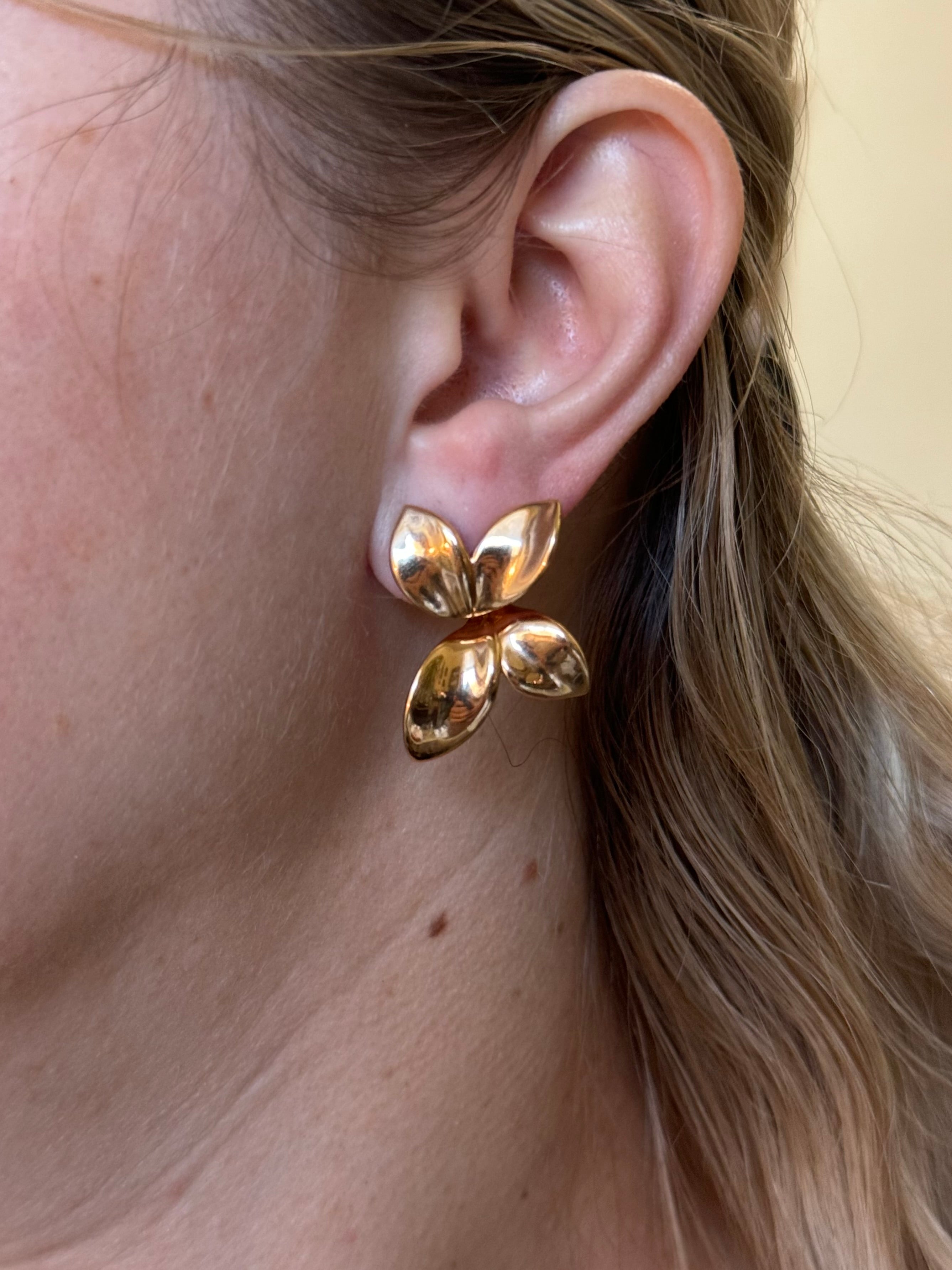 Pasquale Bruni Giardini Segreti Rose Gold Flower Earrings