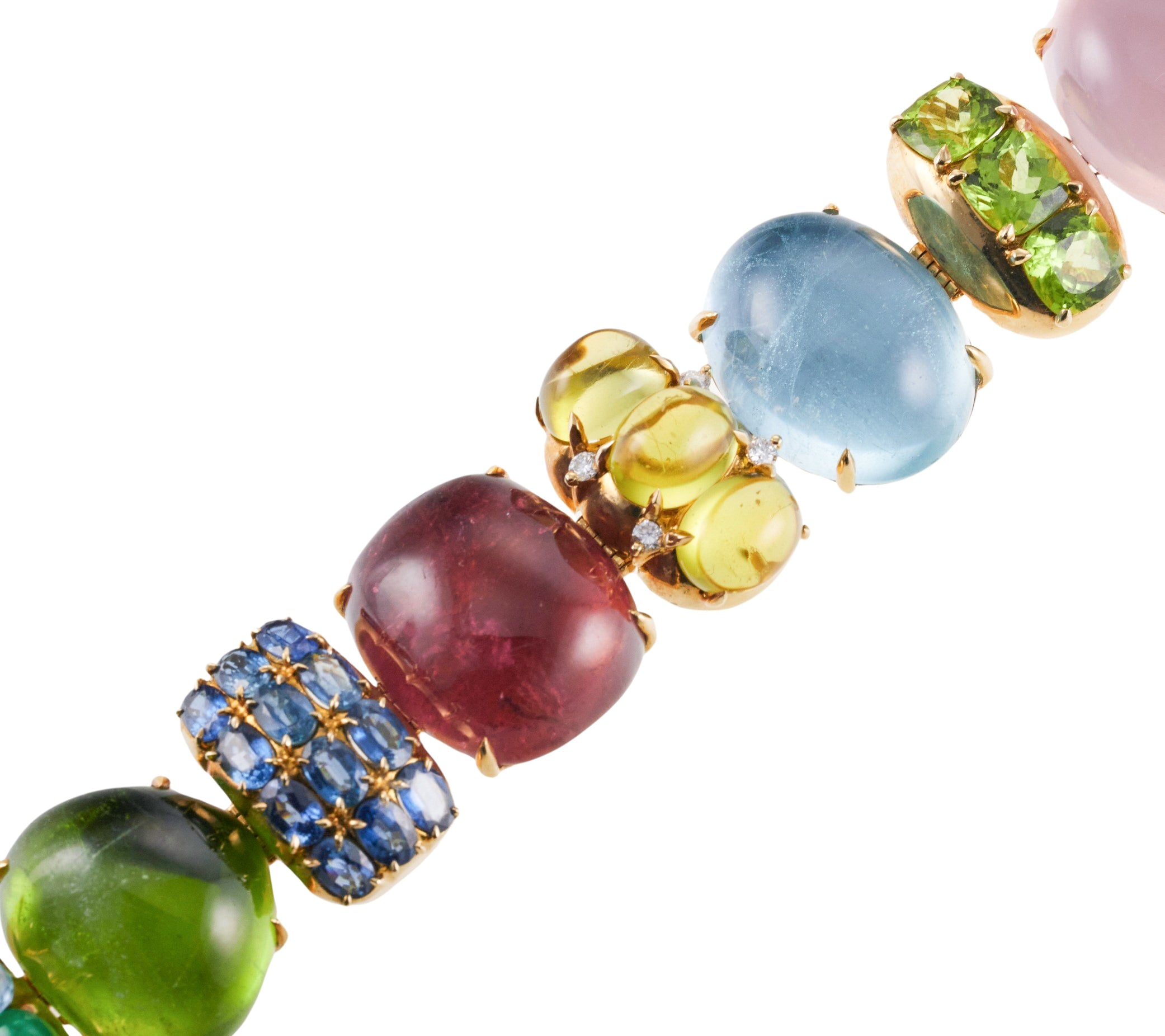 Seaman Schepps Gem Set Yellow Gold Rio Bracelet