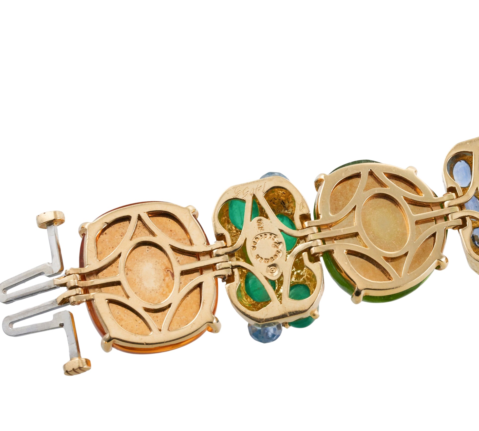 Seaman Schepps Gem Set Yellow Gold Rio Bracelet