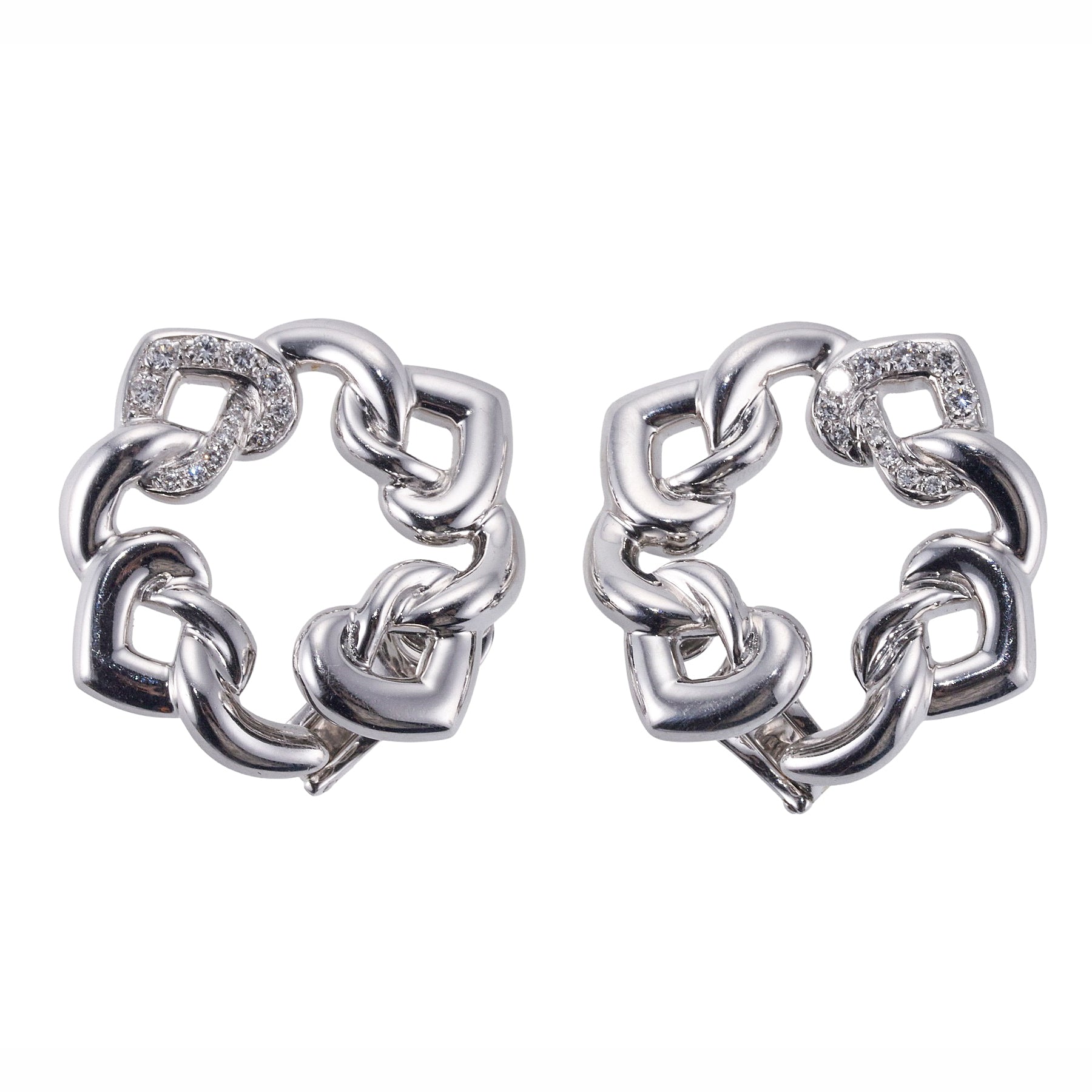 Bulgari Diamond Gold Earrings