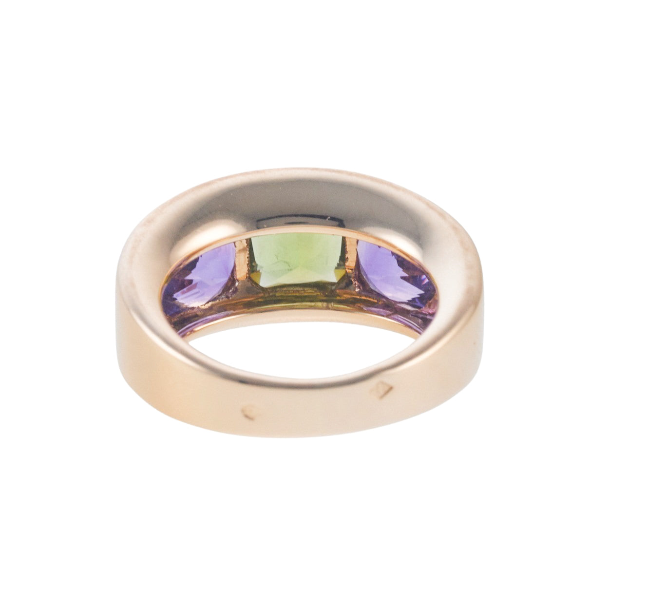 Van Cleef & Arpels Amethyst Peridot Gold Ring