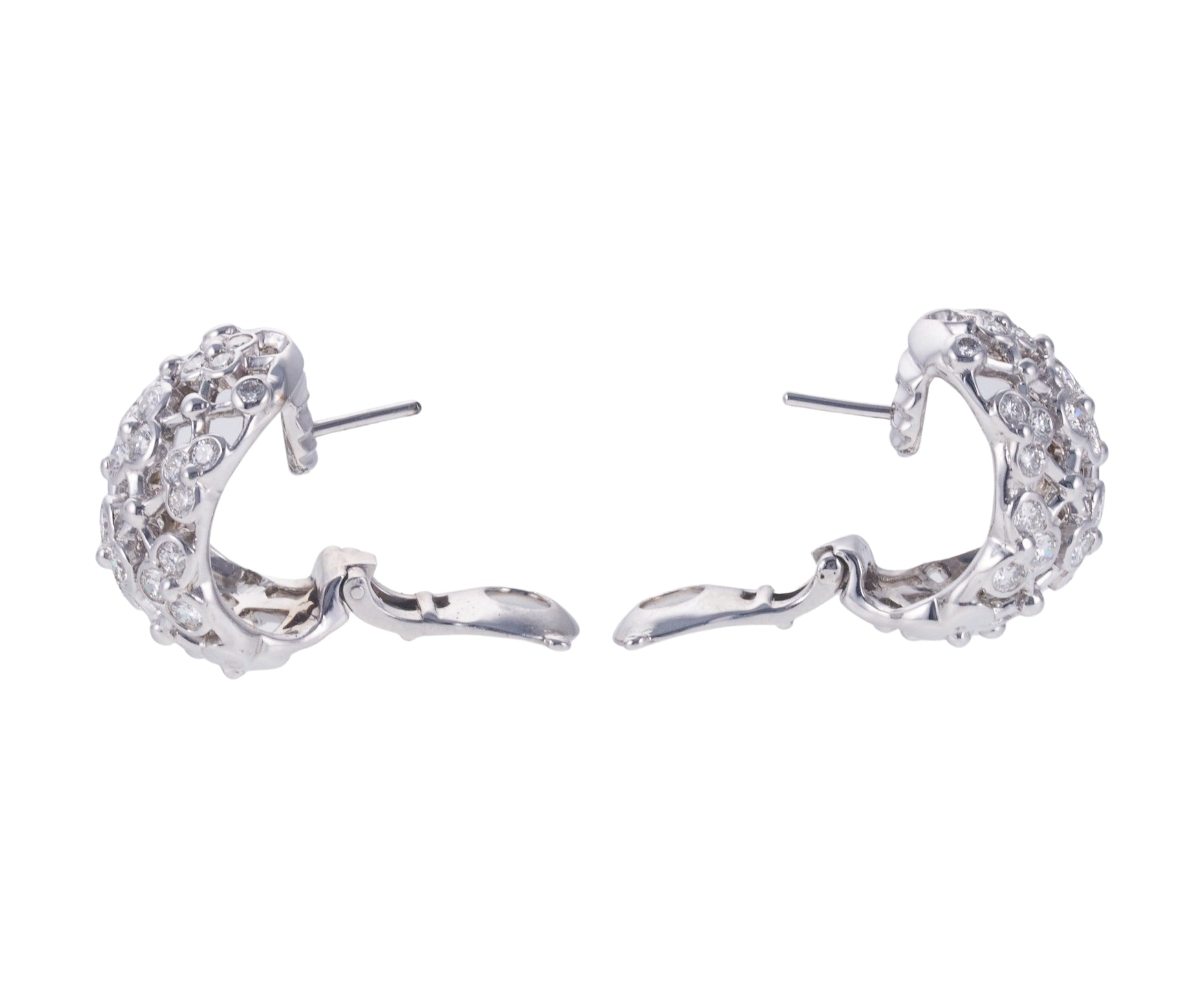 Van Cleef & Arpels Diamond Gold Earrings