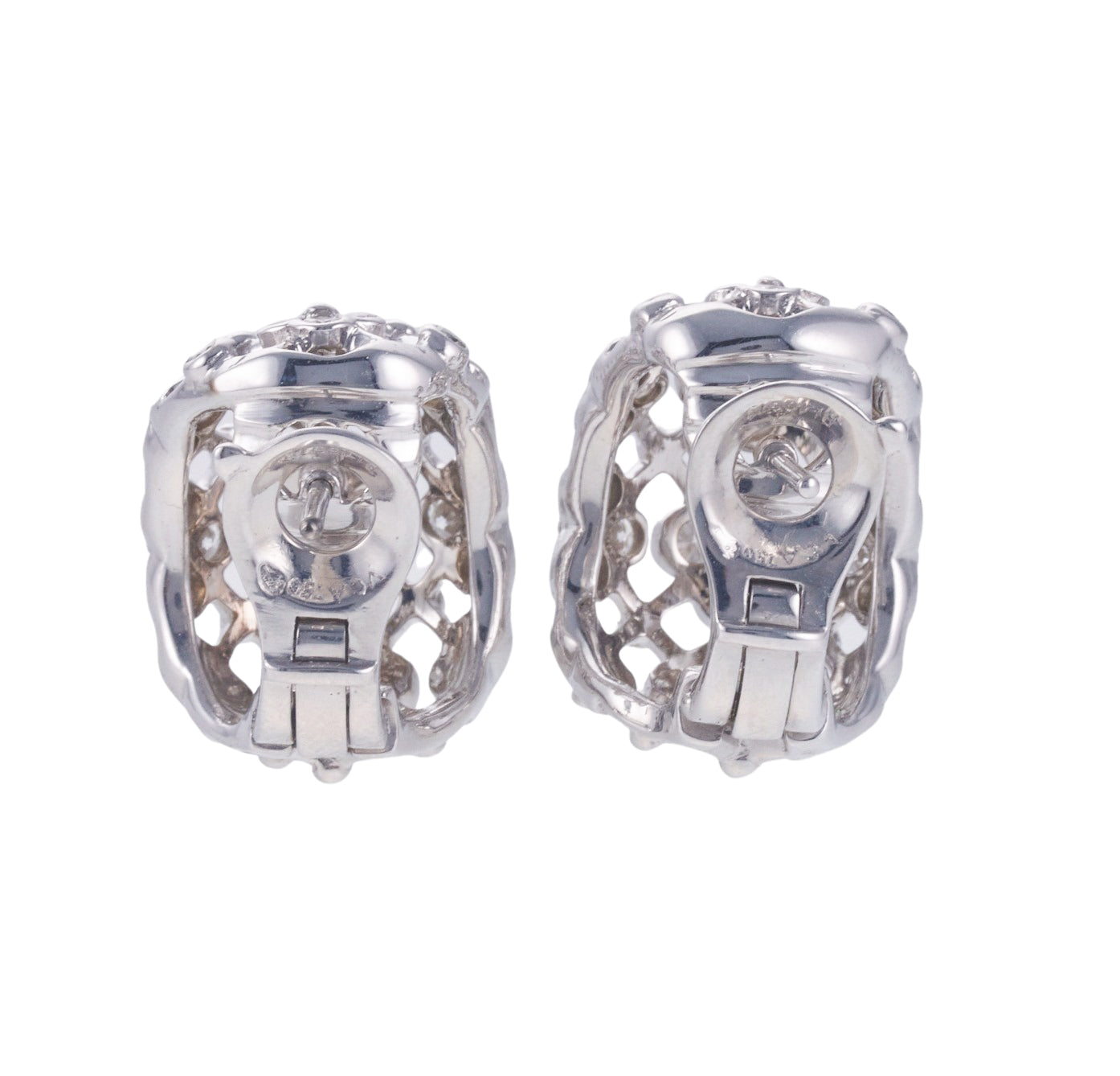 Van Cleef & Arpels Diamond Gold Earrings
