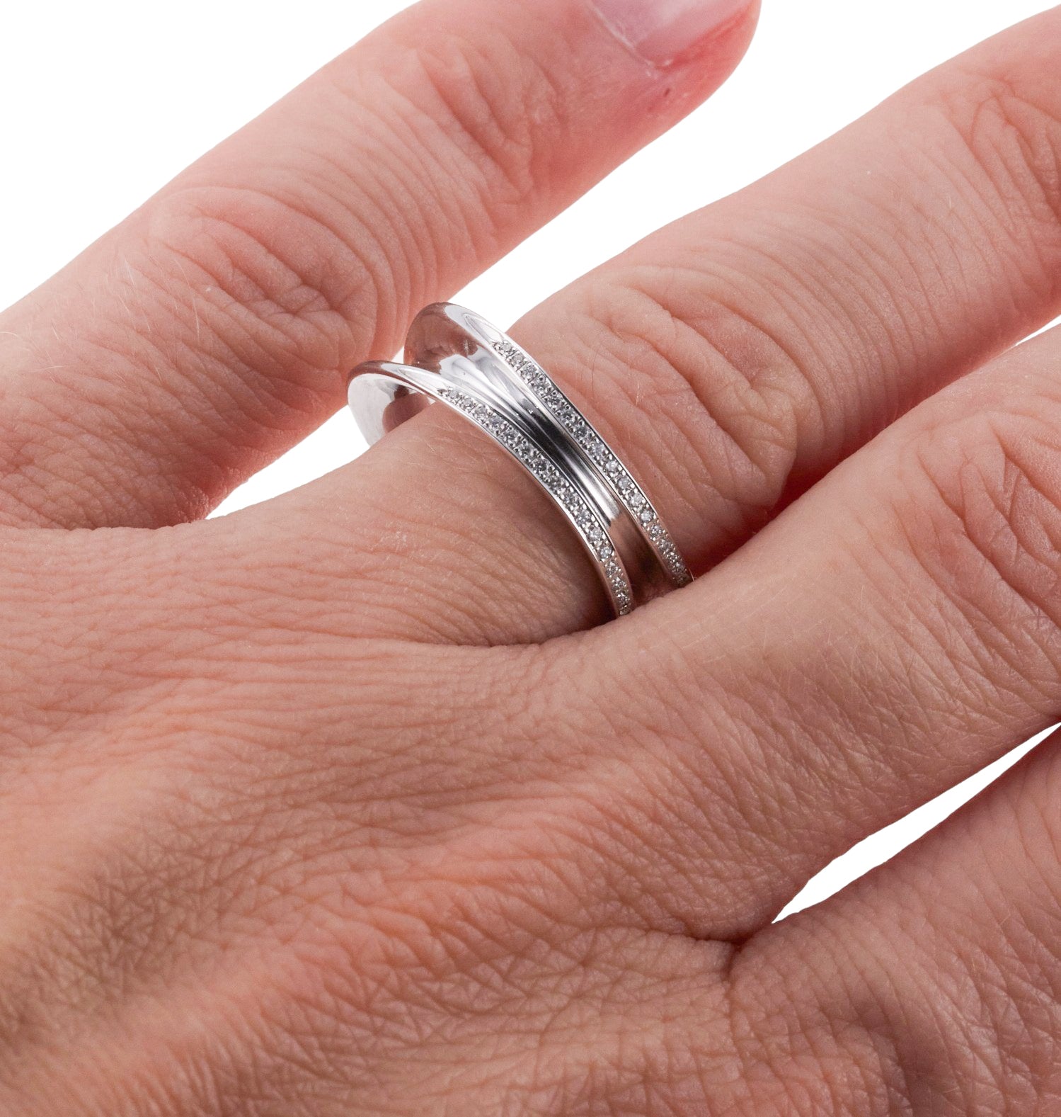 Chopard White Gold Diamond Band Ring