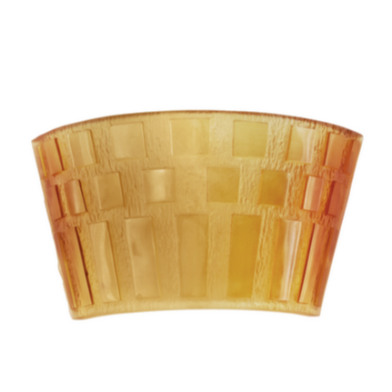 Brand New Daum Crystal Amber Rhythms Wall Lamp 05492