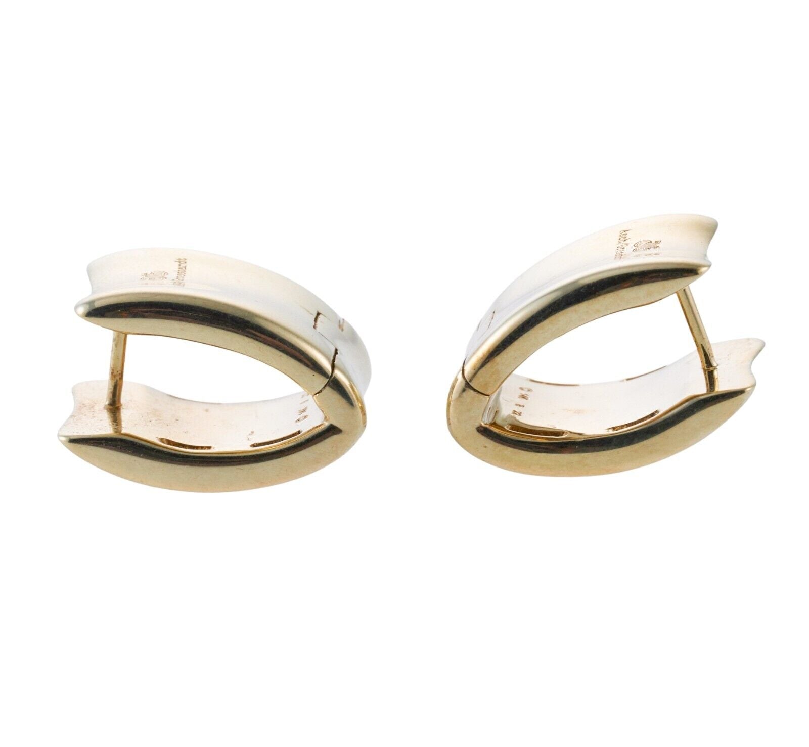 Asch Grossbardt MOP Coral Lapis Onyx Inlay Gold Earrings