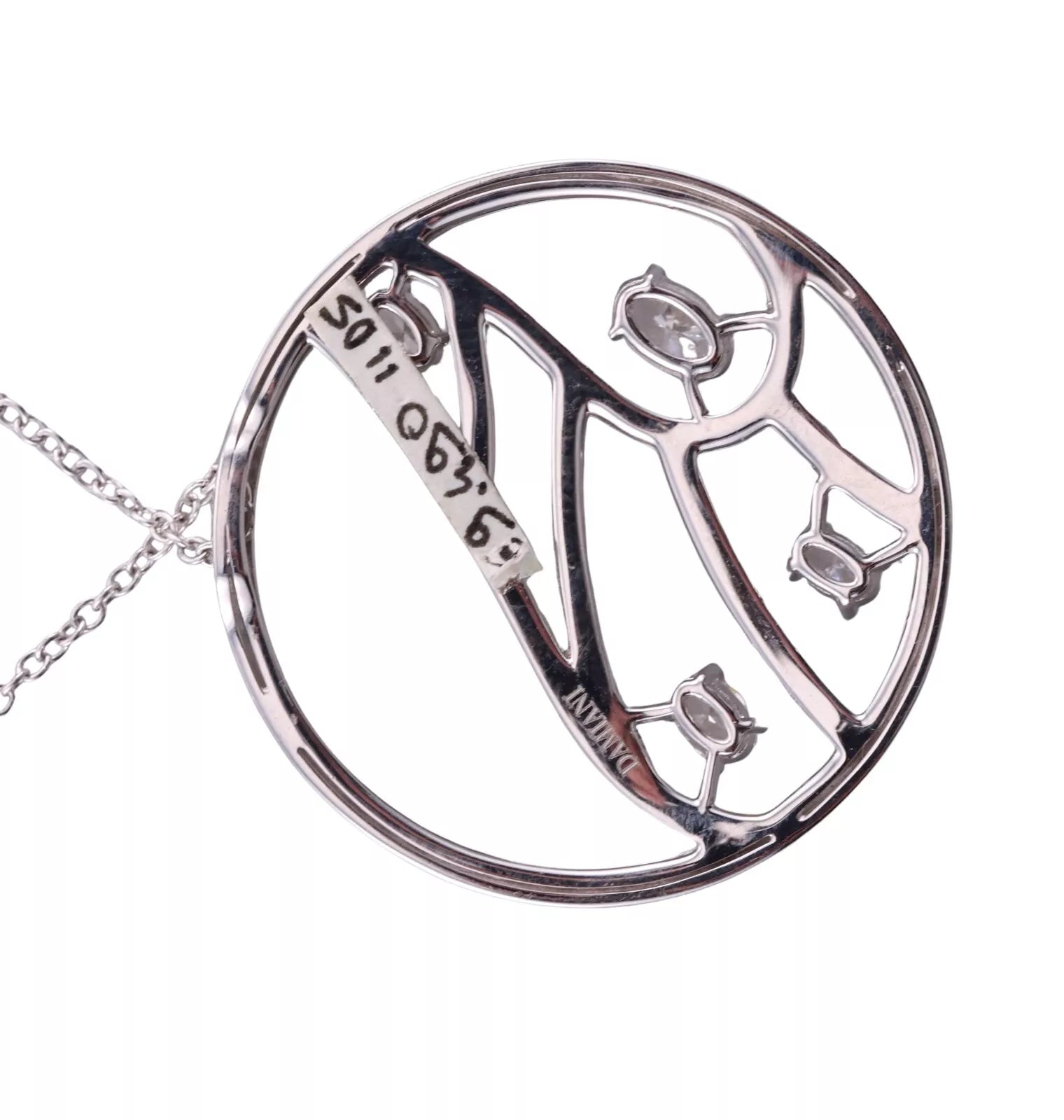 Damiani Battito D'Ali Gold Diamond Pendant Necklace