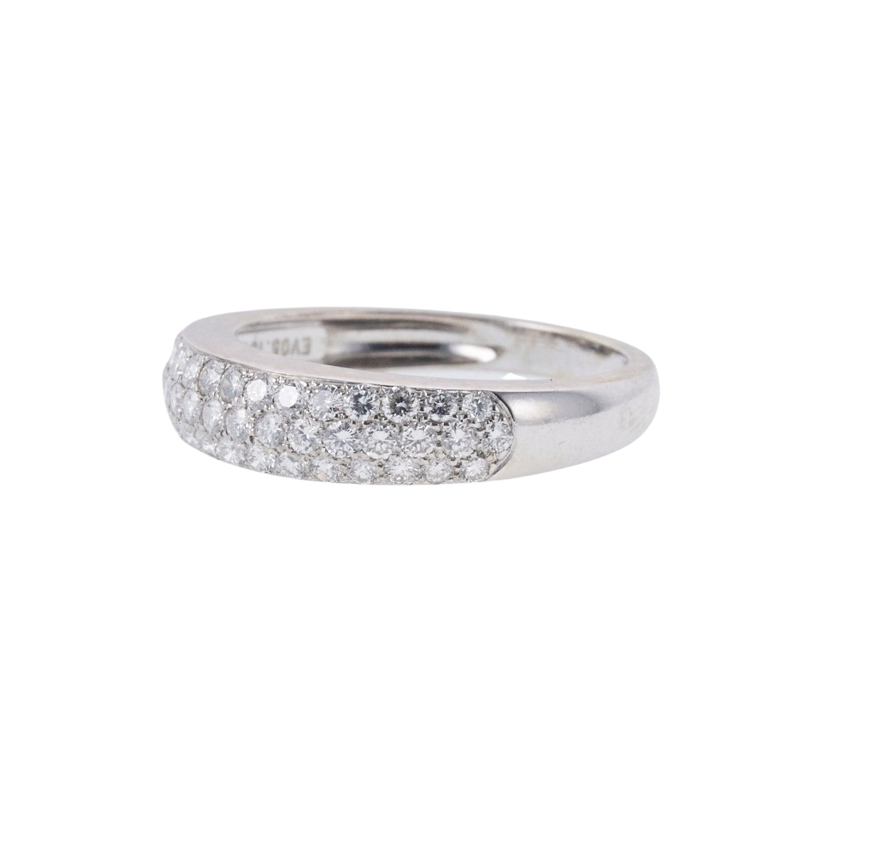 Van Cleef & Arpels Diamond Gold Half Band Ring
