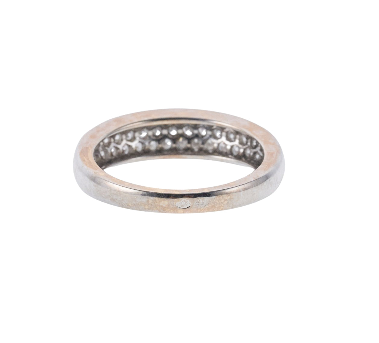 Van Cleef & Arpels Diamond Gold Half Band Ring
